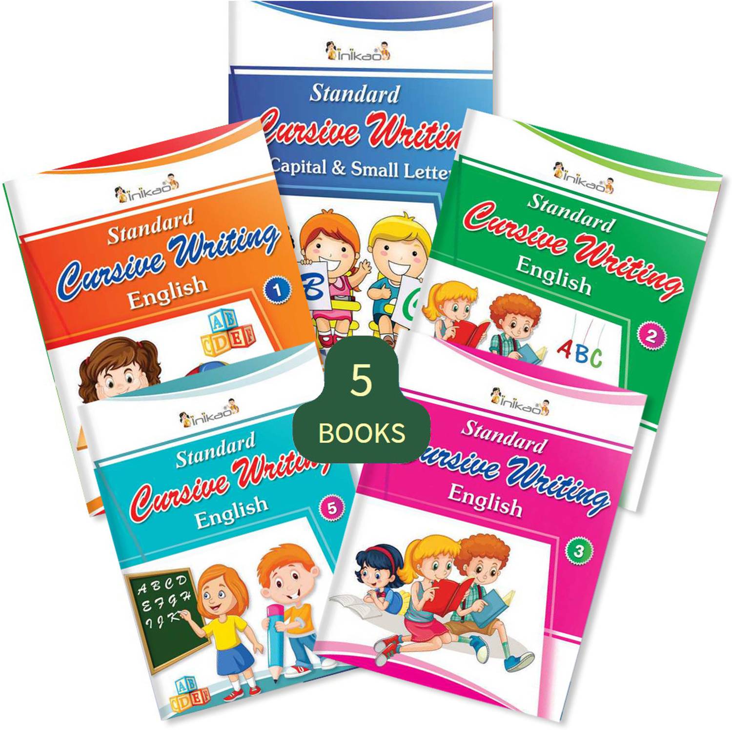 Cursive Writing Practice Books for Kids Set of 5 Handwriting Im