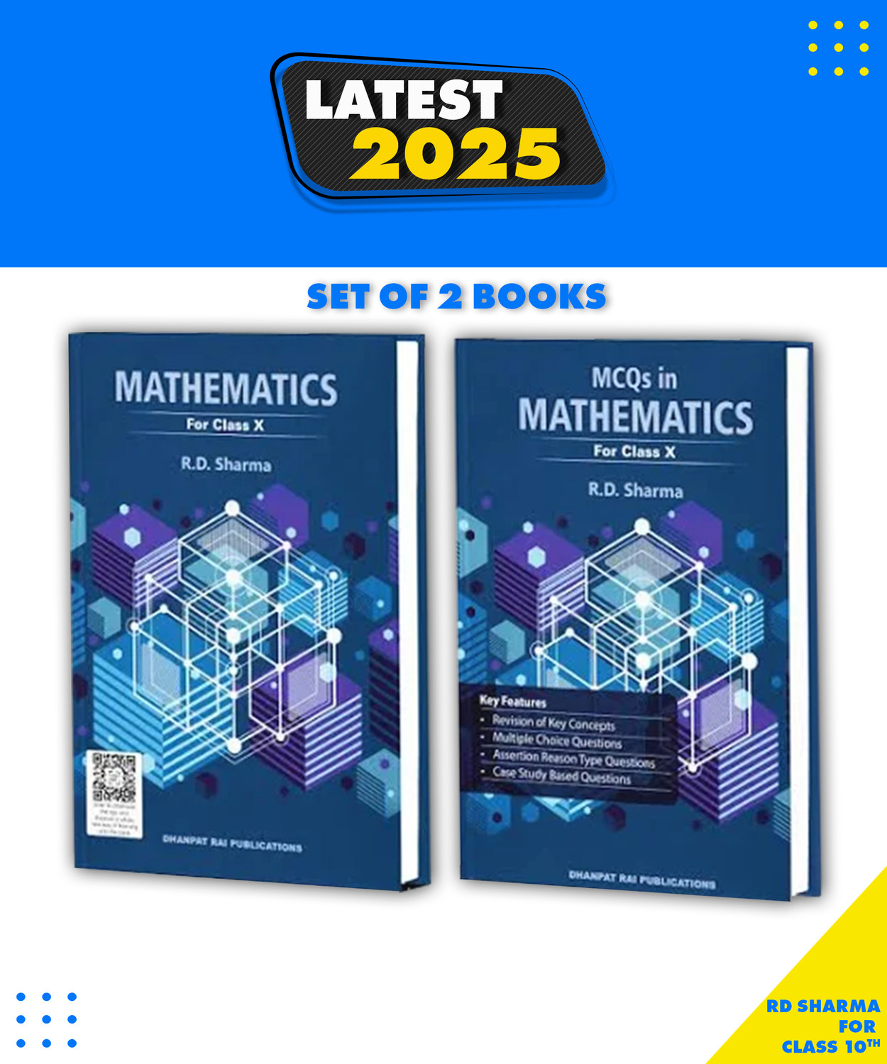Image of R.D. Sharma Mathematics class 10th With MCQ Paperback, R.D. Sharma|New Edition For 2025-2026