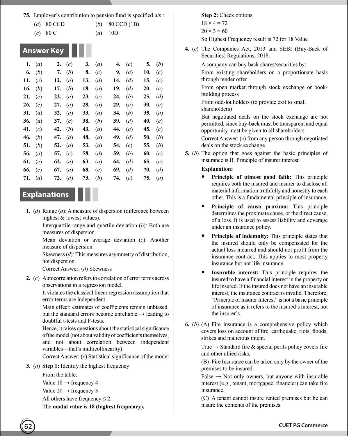 PW CUET PG Commerce Concept Theory and 6 Years PYQ Book (2026-2021) - Image 3