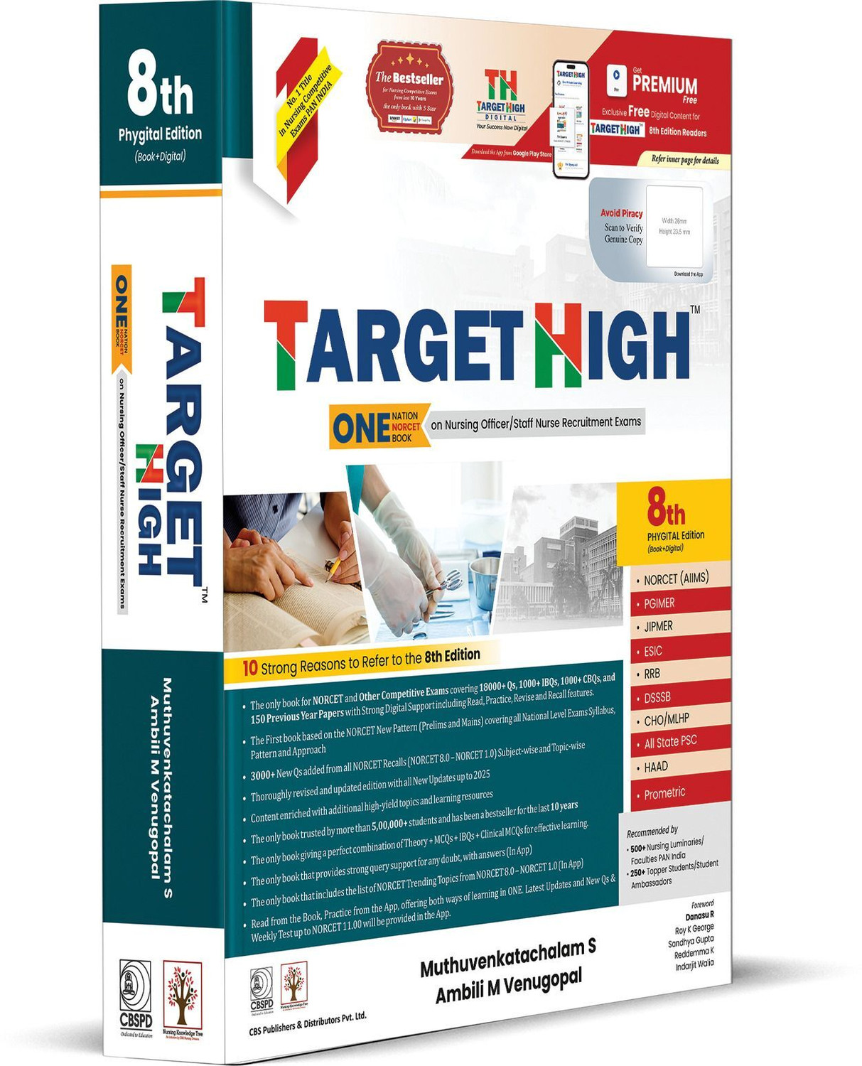 Image of Target High One Nation One Book on Nursing Officer Staff Nurse Recruitment Exams