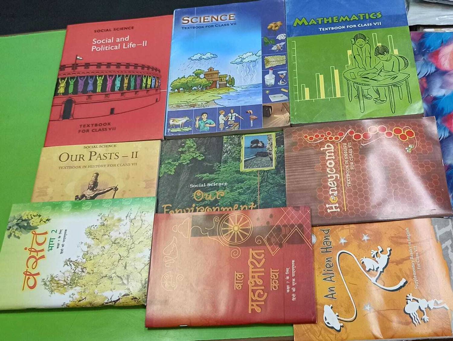 7th ncert set 9 books