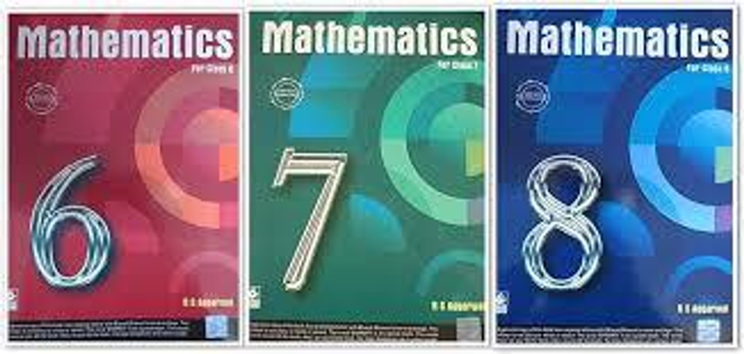 Image of R.S Aggarwal Math for class 6,7,8 (combo set of 3 books) : R.S AGGARWAL