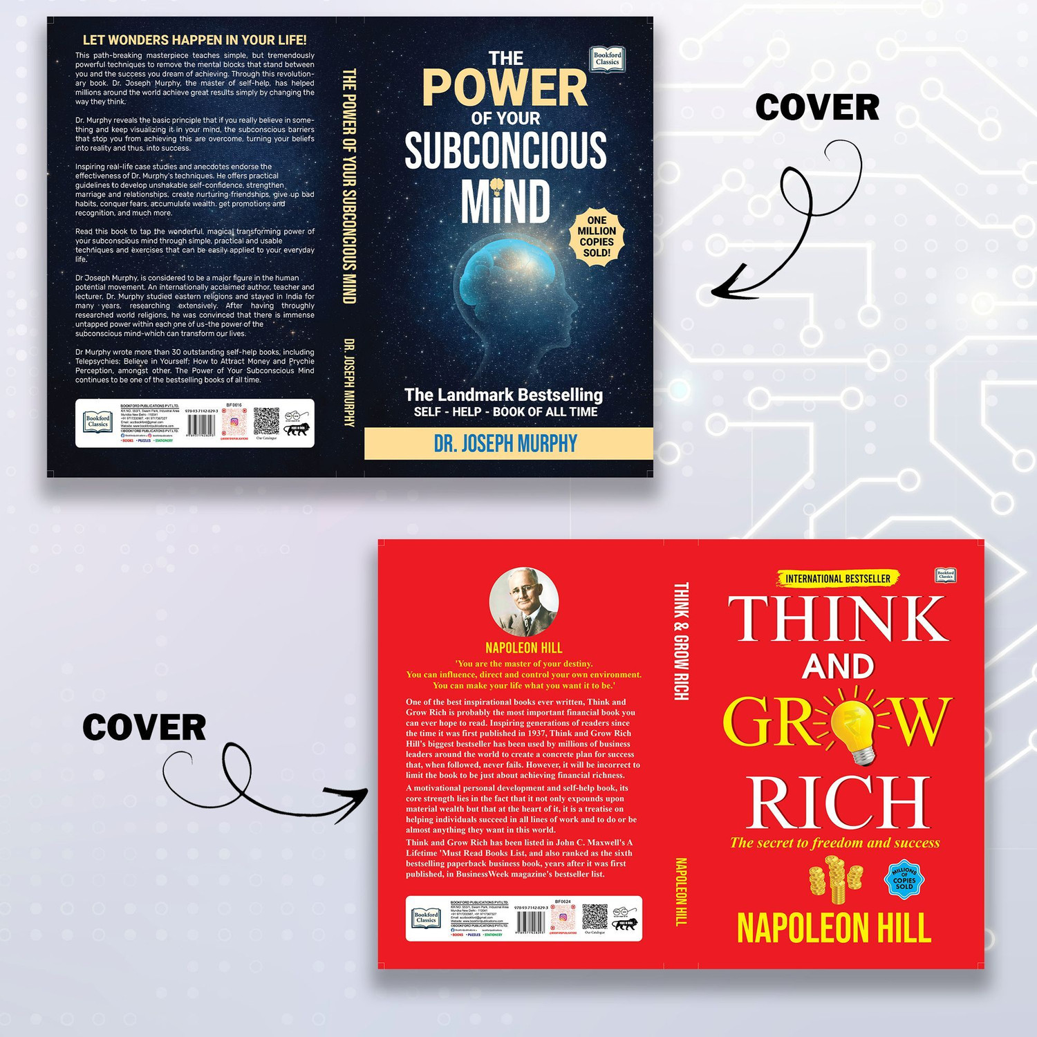 Image of Think and Grow Rich + The Power of Your Subconscious Mind (Set of 2) | Motivational & Psychology Books