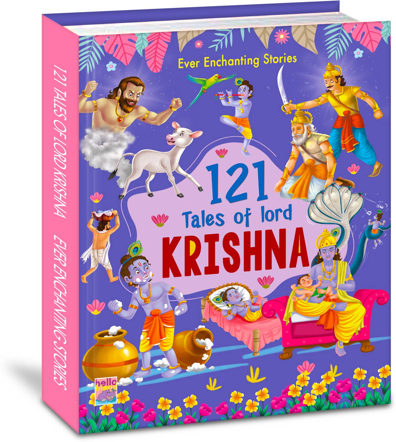 121 Tales of Lord Krishna Book 64pp (Edition01)  - Illustrated Story Books for Kids and Childrens - Bedtime Regional Short Stories with Colourful Pictures in English - Ages 3+ Years