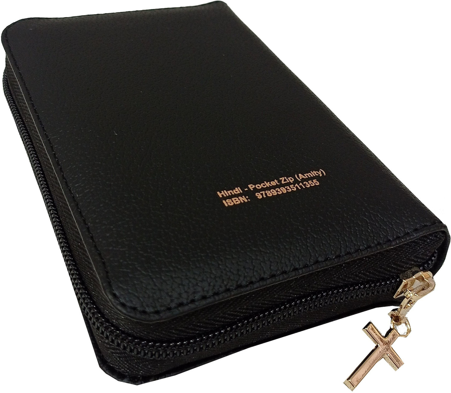 Image of Hindi Pocket Bible Smaller Vinyl TI Gilt ZIP /Index (O.V. 2021) BSI Contains Old and New Testament