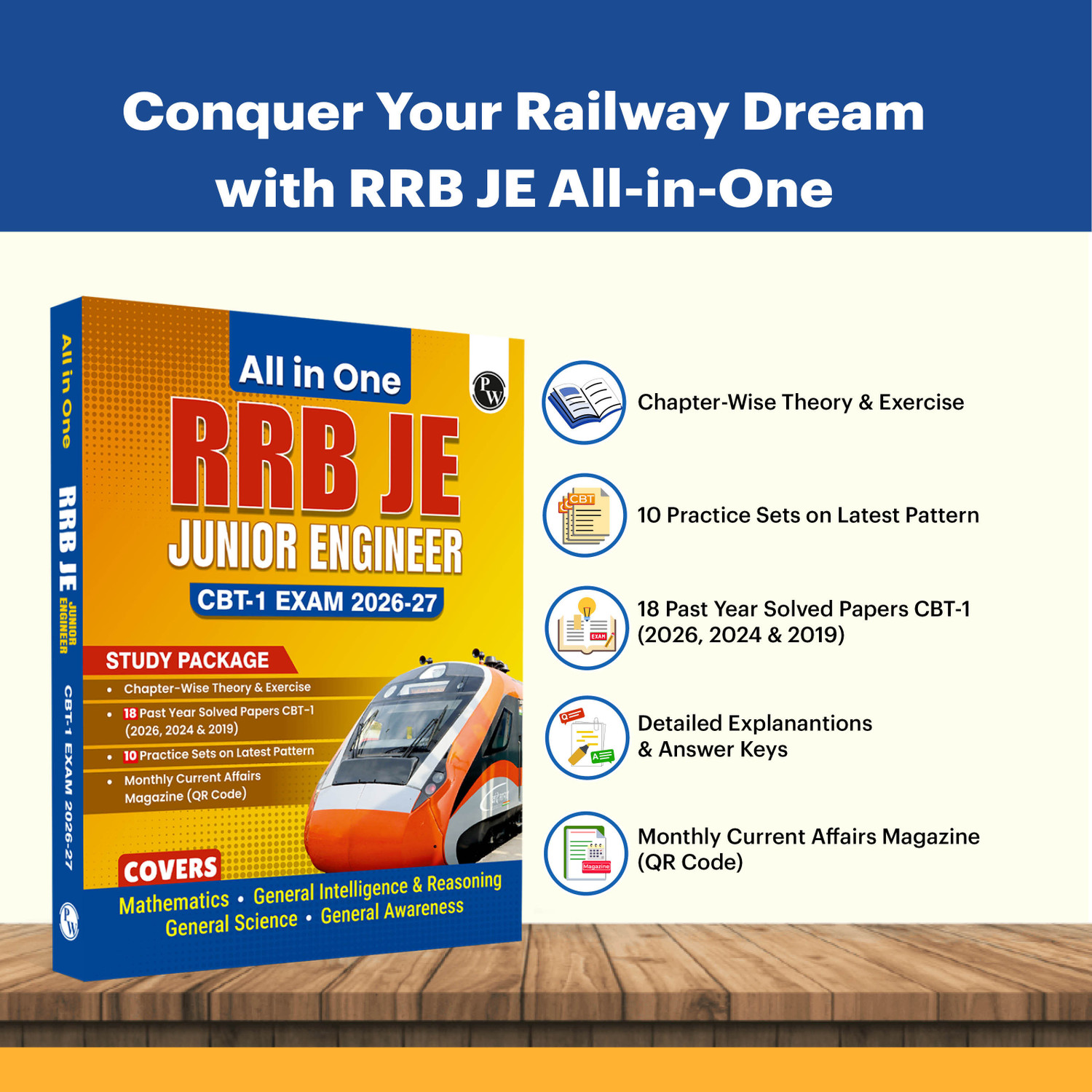 Image of Physics Wallah Private Limited PW All in One RRB JE (Junior Engineer) CBT (English, Paperback, unknown)