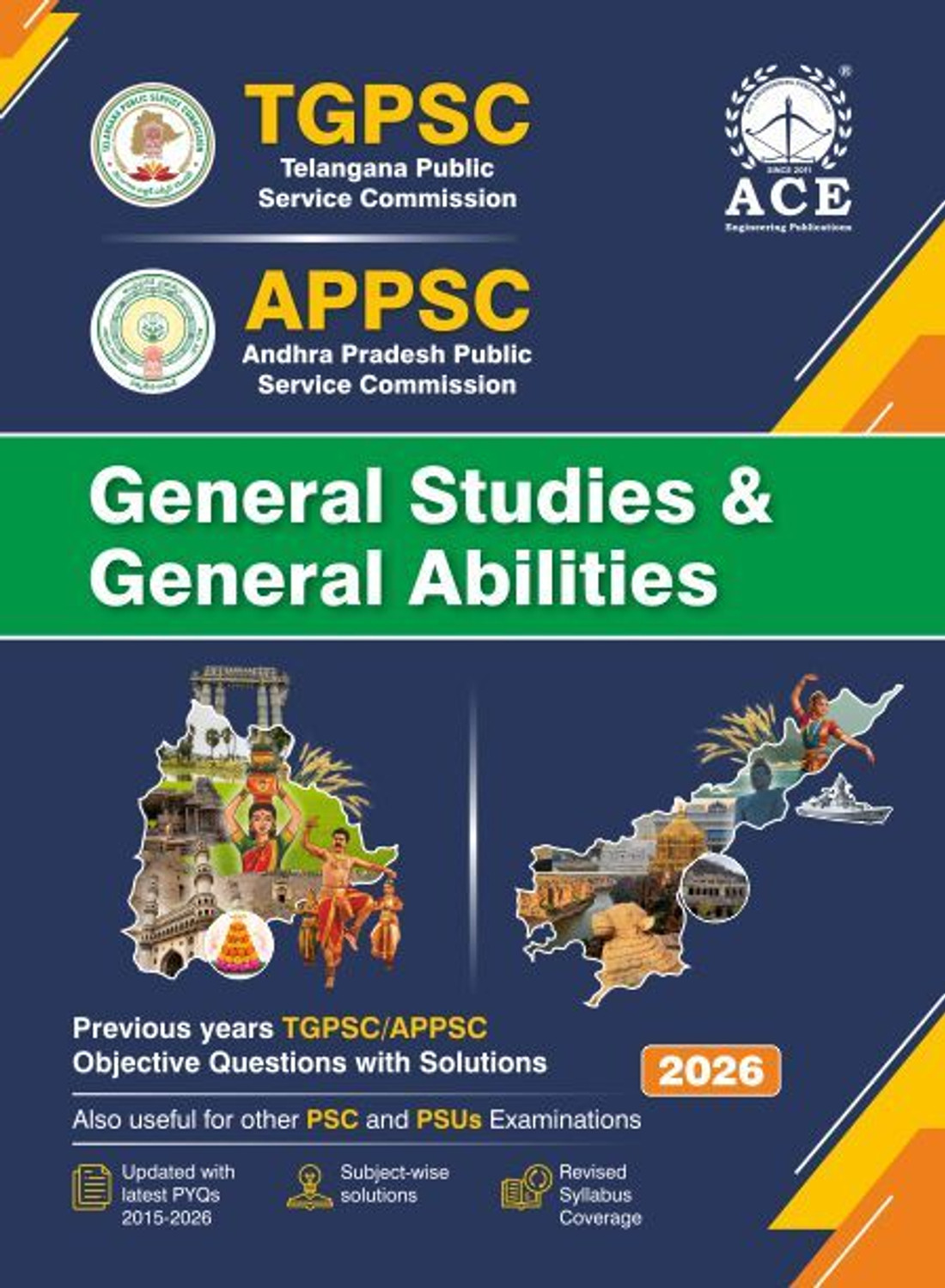 Image of TGPSC | APPSC AEE General Studies & General Abilities Previous Years TGPSC / APPSC Objective Questions with Solutions (2015-2026)