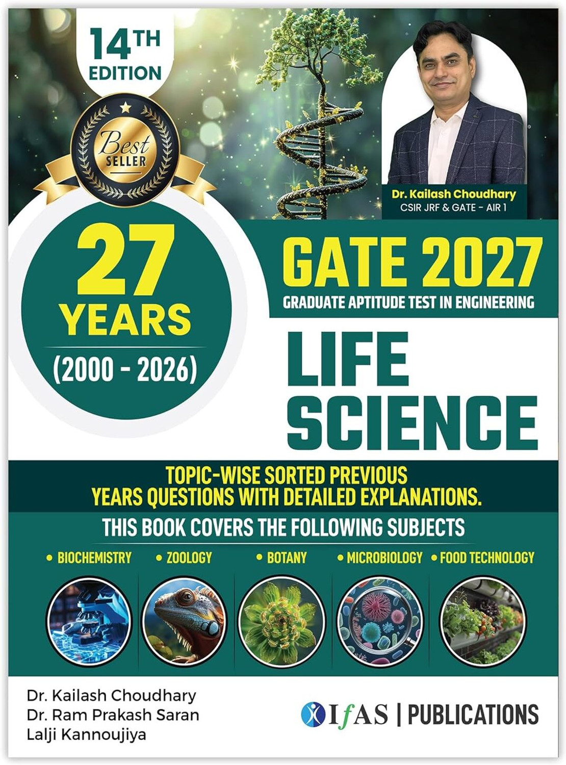 Image of GATE LIFE SCIENCE & BARC BIOSCIENCE PYQ - BARC OCES BIOSCIENCE 2026 (Set of 2 Books) | Topic Wise PYQs & Practice Questions with Detailed Solutions | Best Seller Book Set for GATE XL & BARC Bioscience Entrance Exam Preparation in India | IFAS Publications