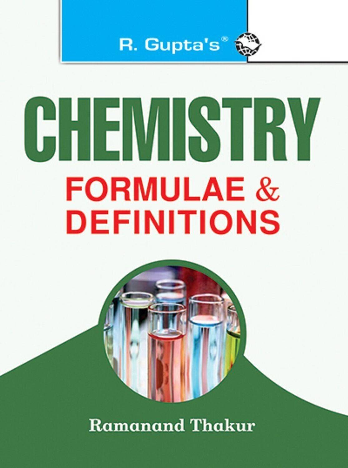 Chemistry Formulae & Definitions  - (Pocket Book) 38 Edition