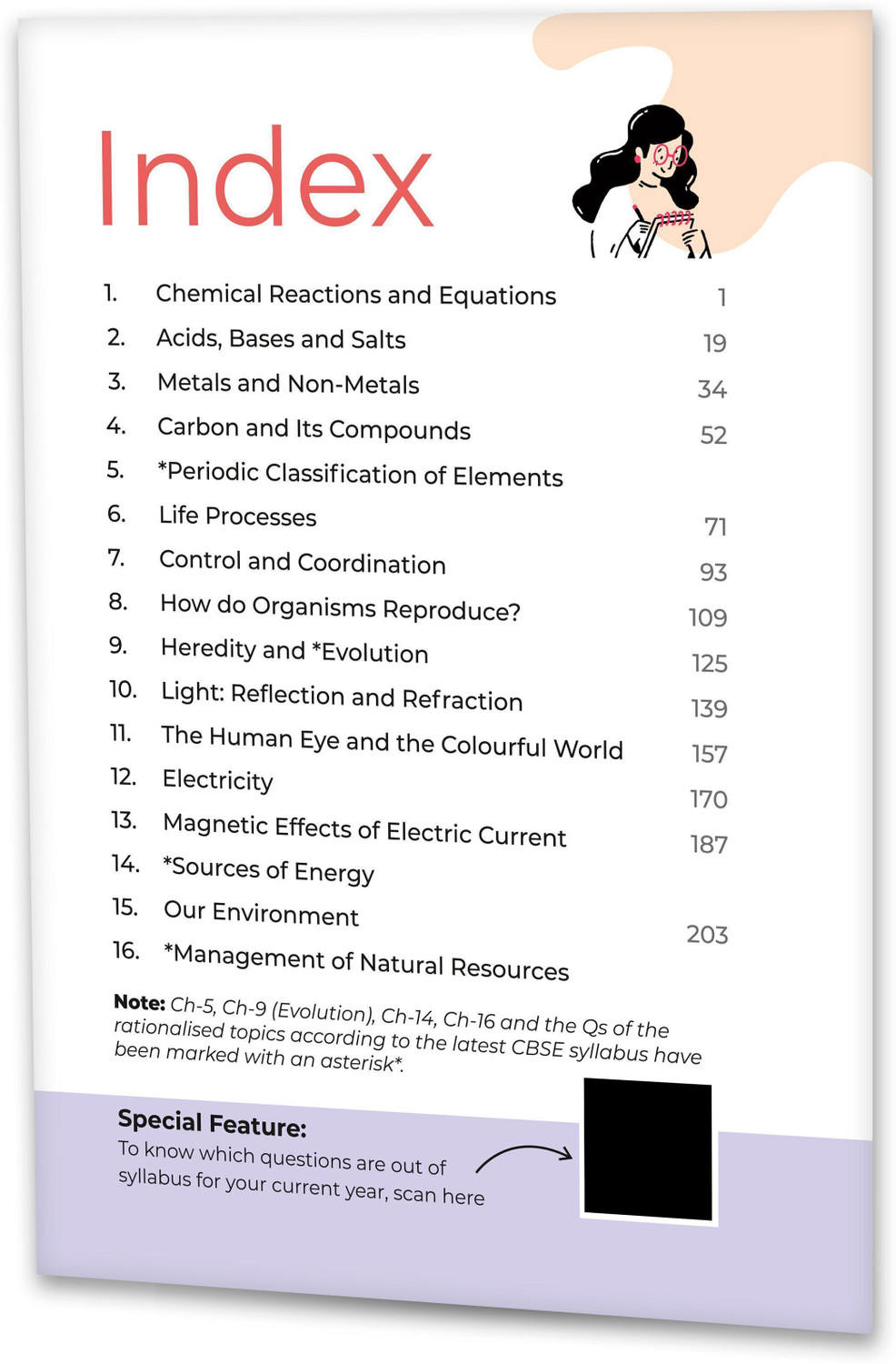 Image of Educart NCERT Exemplar Class 10 Science 2026 Problems Solutions (For 2026-27 Board Exam)