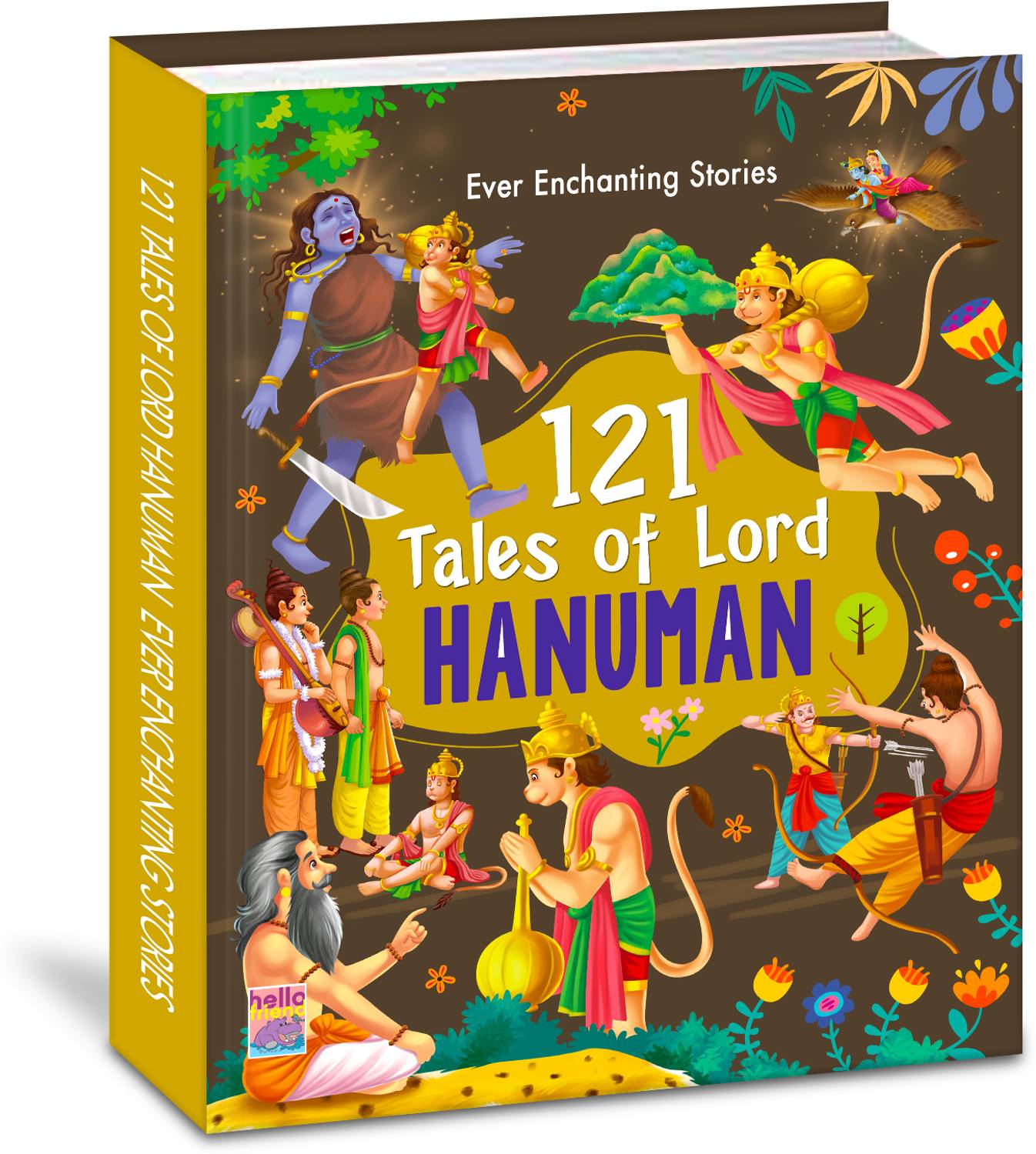 121 TALES OF LORD HANUMAN BOOK 64PP (Edition01)  - Illustrated Story Books for Kids and Childrens - Bedtime Regional Short Stories with Colourful Pictures in English - Ages 3+ Years