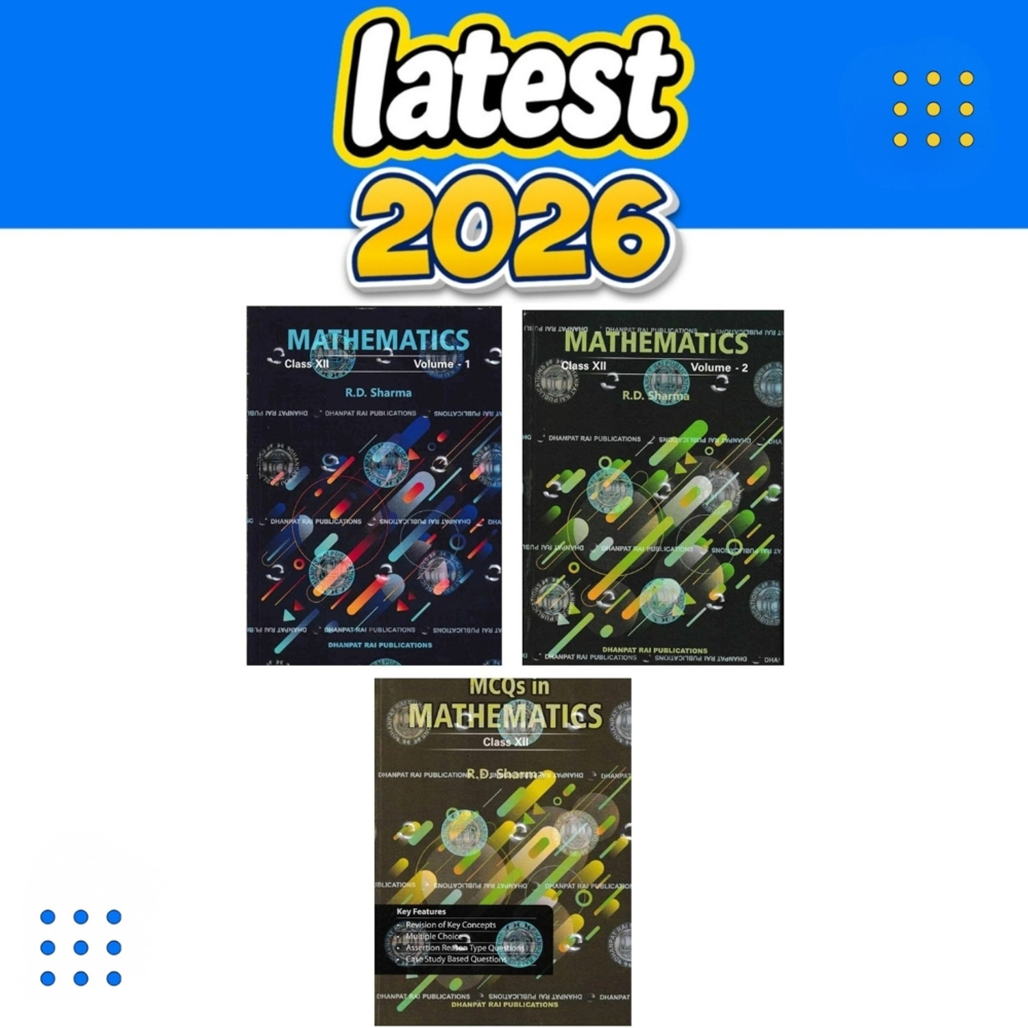 Image of Mathematics Class 12 Complete Set Volume 1, 2 With MCQs - By R.D. Sharma (Examination 2026-27)