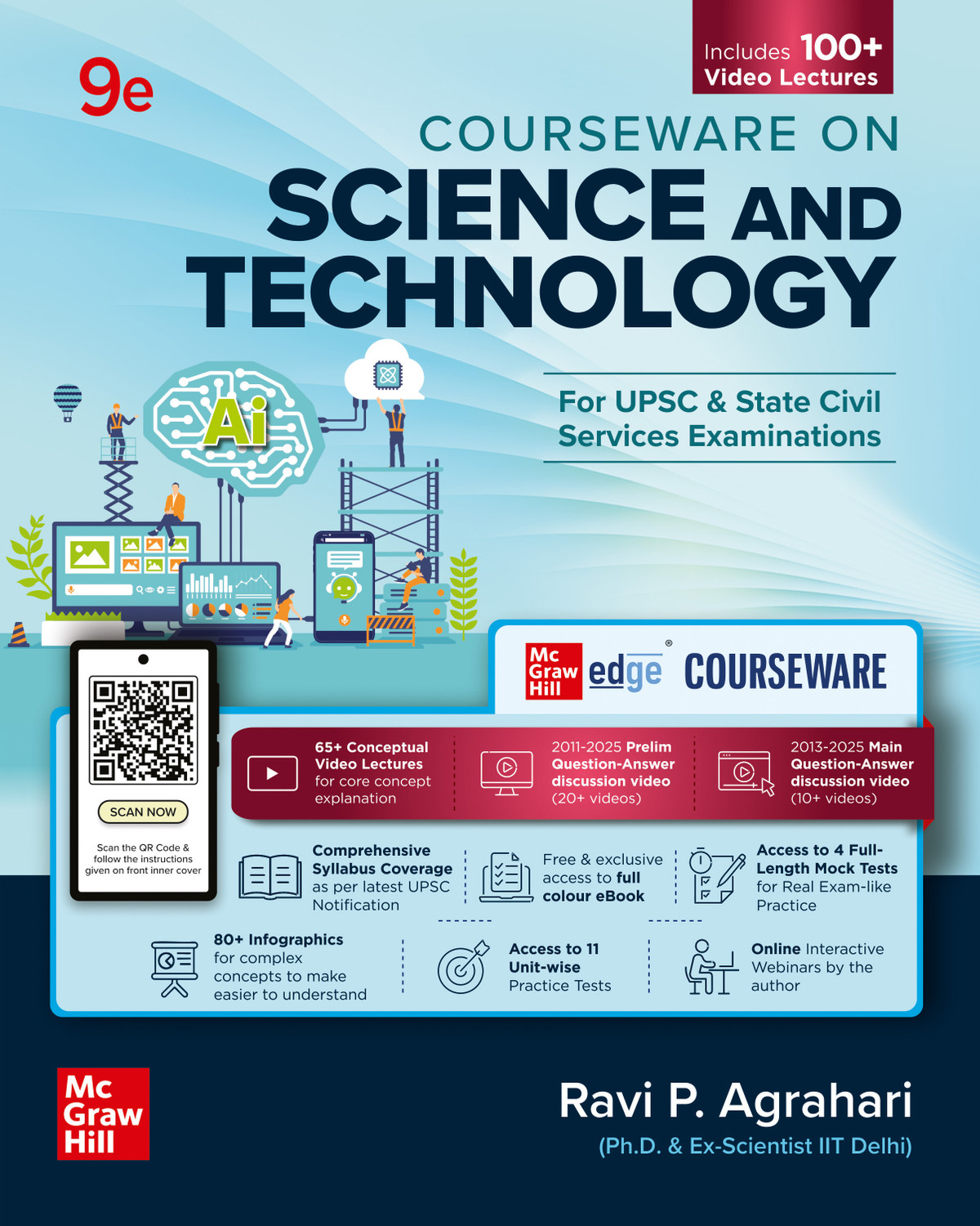 Image of Science and Technology Courseware, 9e by Ravi P. Agrahari for UPSC 2026 | 100+ Author Video Lectures | Prelims PYQs (2011-25) & Mains PYQs (2013-25) | 11 Practice Test | Mock Tests | Colour E-book