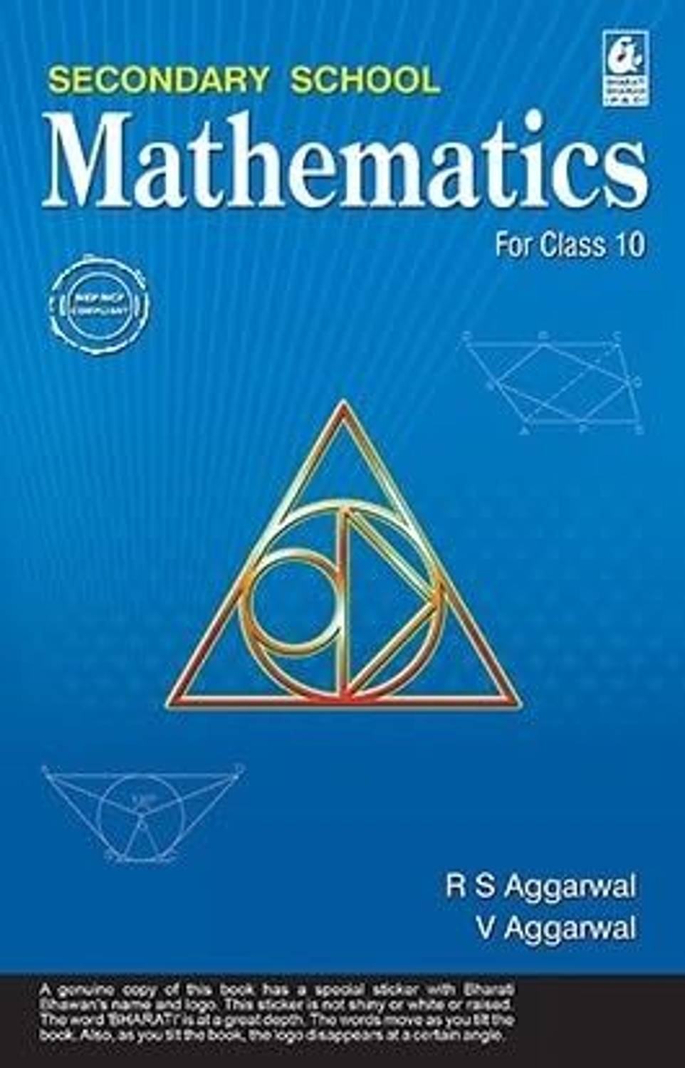 Bharati Secondary School Mathematics for Class 10 -CBSE by R.S. - Image 2