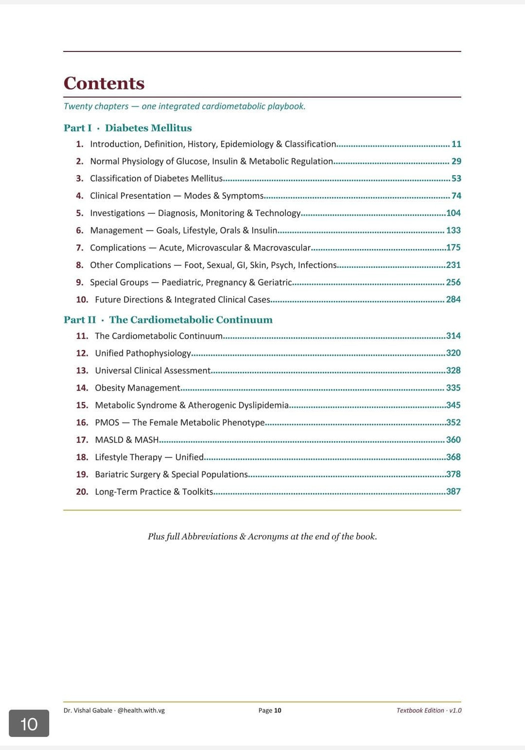Image of Handbook of Metabolic Medicine 2026: Practical Therapeutics for Diabetes, Obesity, PMOS, MASLD, Metabolic Syndrome, Lipids & GLP-1 | Dr Vishal Gabale - Practical Handbook of Metabolic Medicine: Indian and International Guidelines 2026 with 1 Disc