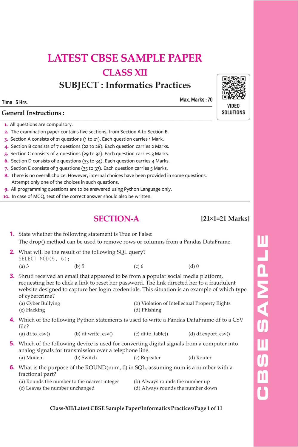 Image of Arihant i-Succeed CBSE Sample Question Papers 2026 Informatics Practices Class 12 | 15 Sample Papers | Rapid Revision Sheets | Pre-Board Chapter Tests | Mind Maps | Based on CBSE Sample Paper
