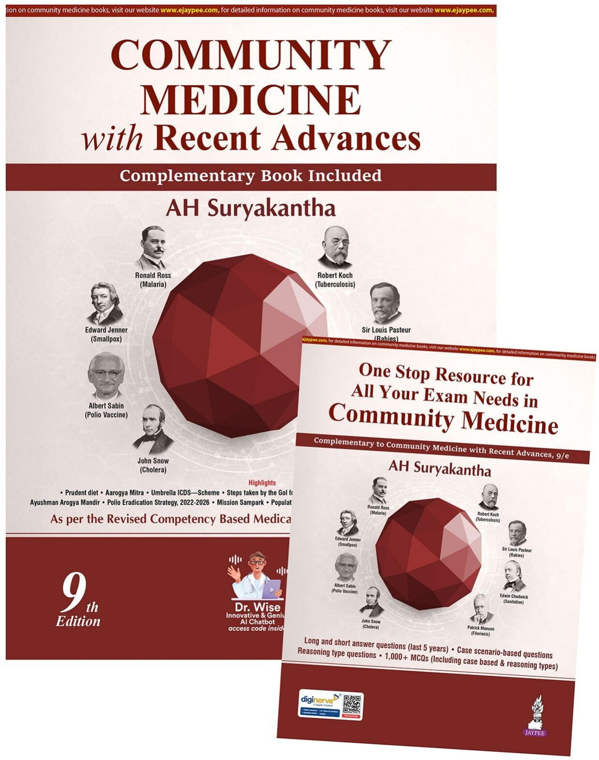 Image of Community Medicine with Recent Advances, 9 /E for MBBS Third Year Students | PSM | As per CBME (NMC) Curriculum | with Complementary One Stop Resource Book for All Your Exam Needs & 1000+ MCQs