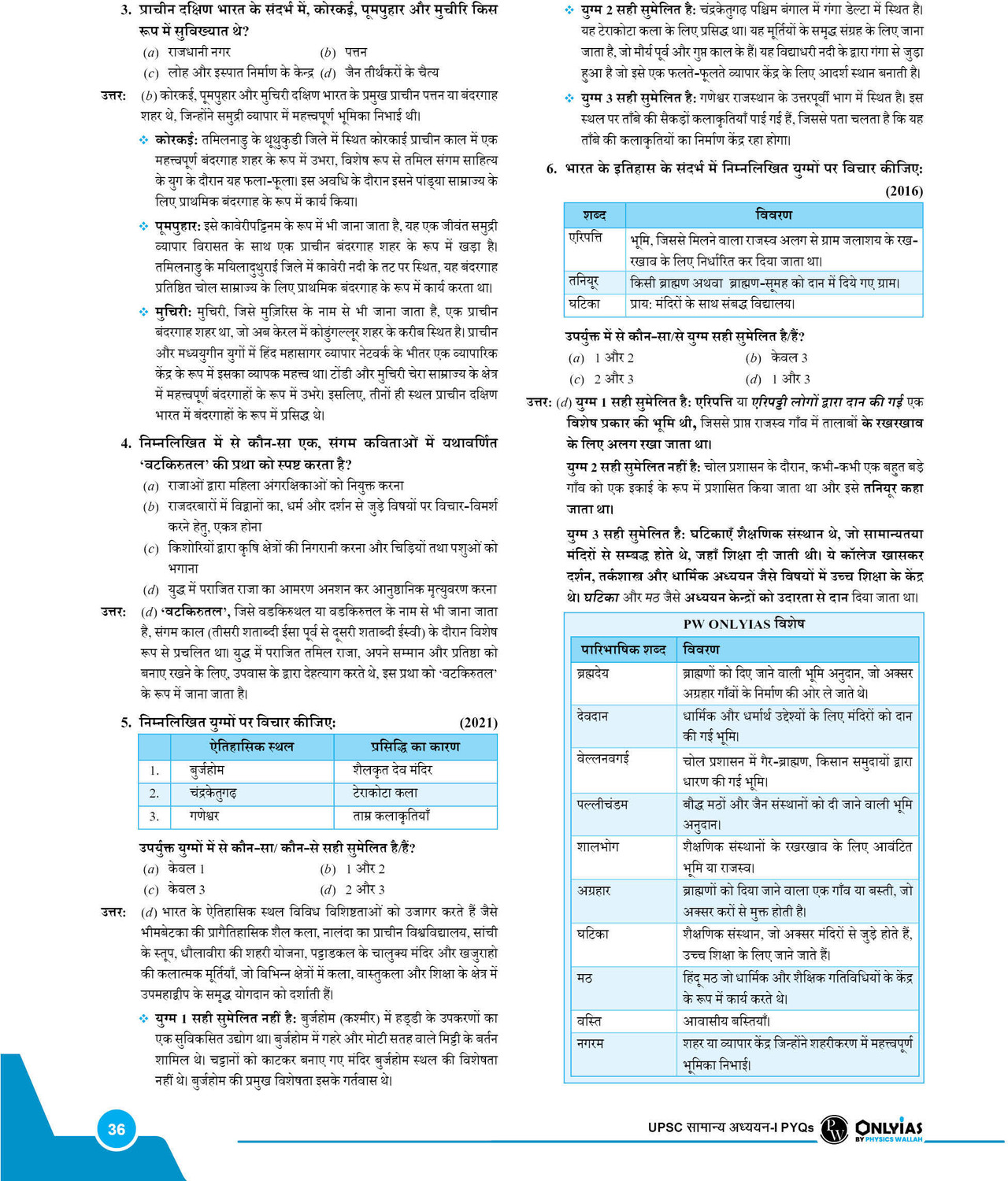 Image of PWOnlyIAS UPSC Prelims 32 Years Previous Year Solved Papers Topicwise GS PYQs Hindi Edition