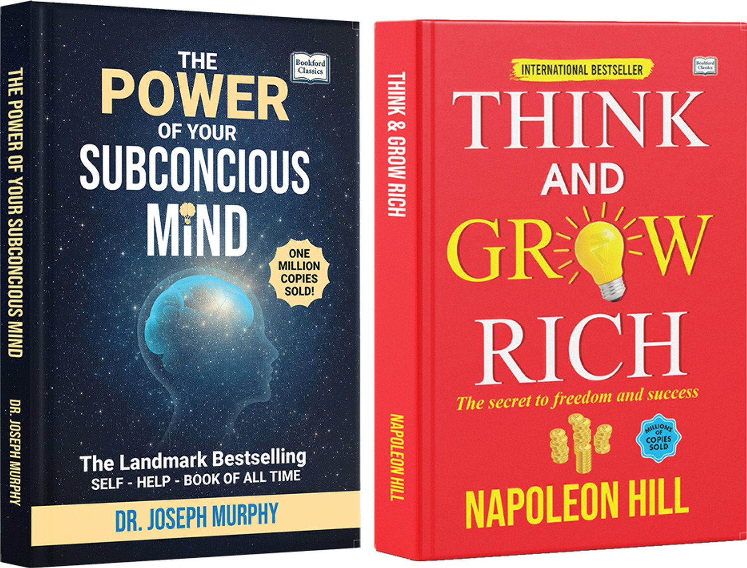 Image of Think and Grow Rich + The Power of Your Subconscious Mind (Set of 2) | Motivational & Psychology Books