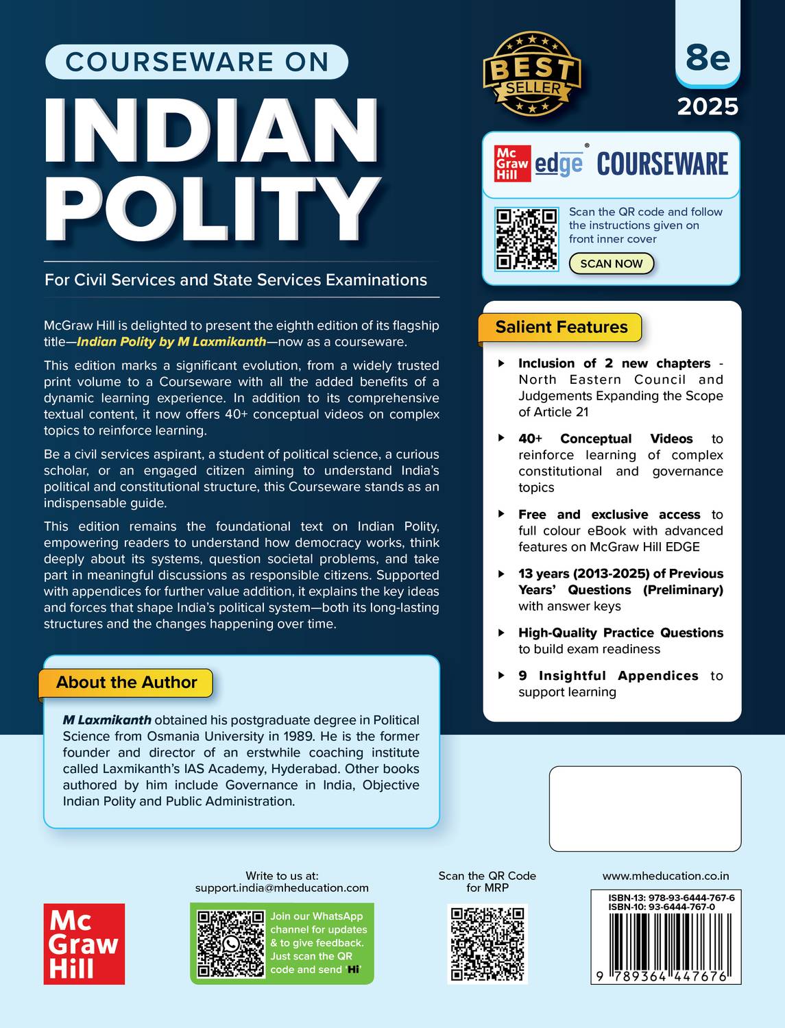 McGraw Indian Polity 8e by M Laxmikanth for UPSC 2026-27 - Image 2