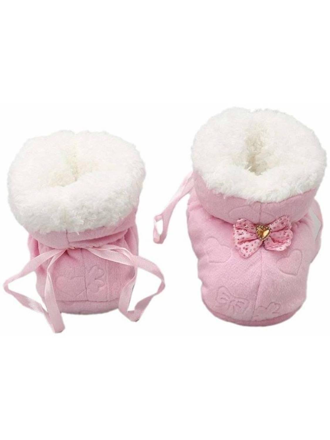 Antoj New Born Baby Booties Fancy Socks Cum Shoes Design for Winter Unisex Booties Booties