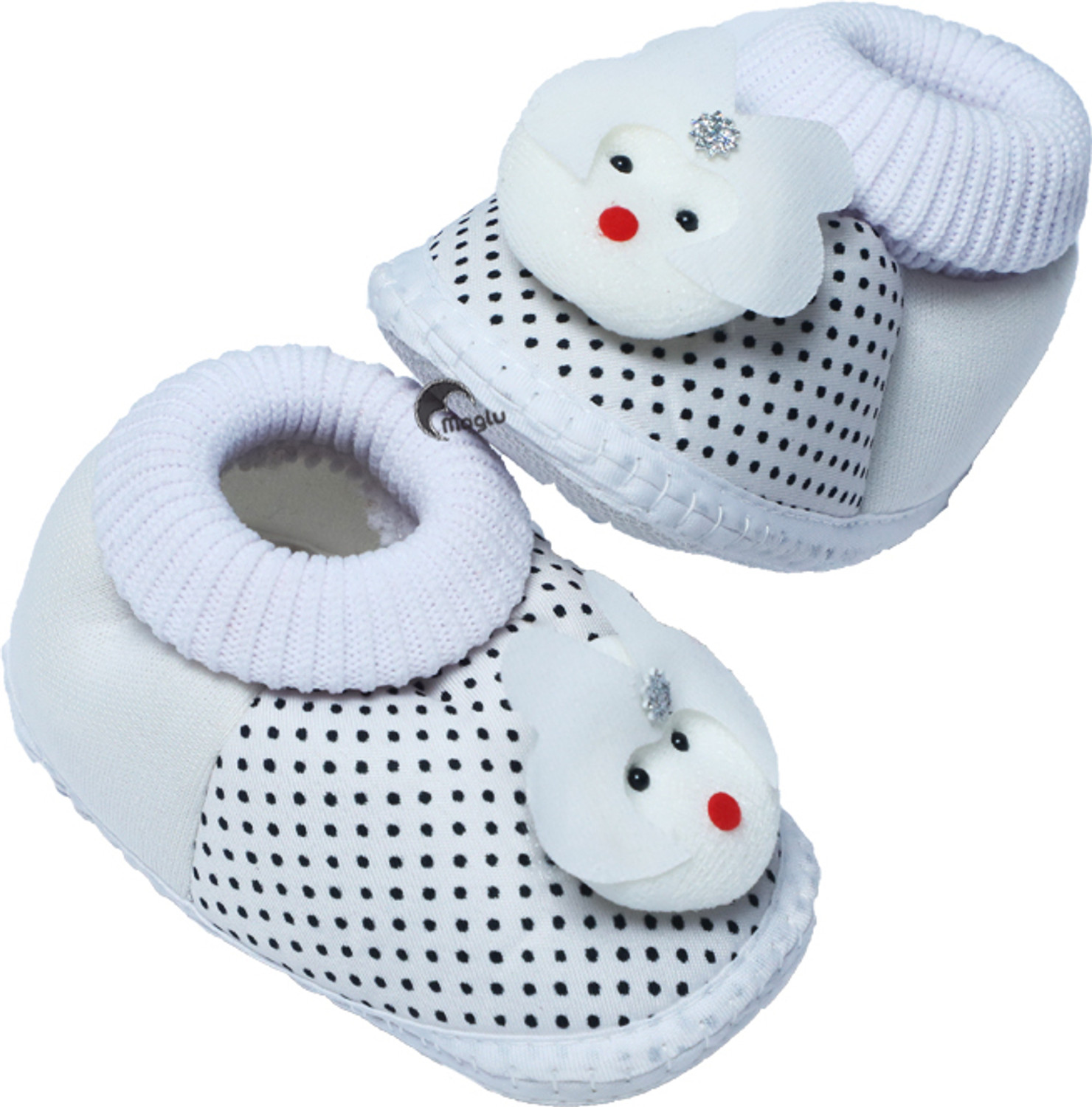 Image of MAGLU Baby Booties Soft Sole Shoes for Newborn 0-12 Months Boys & Girls Unisex Booties