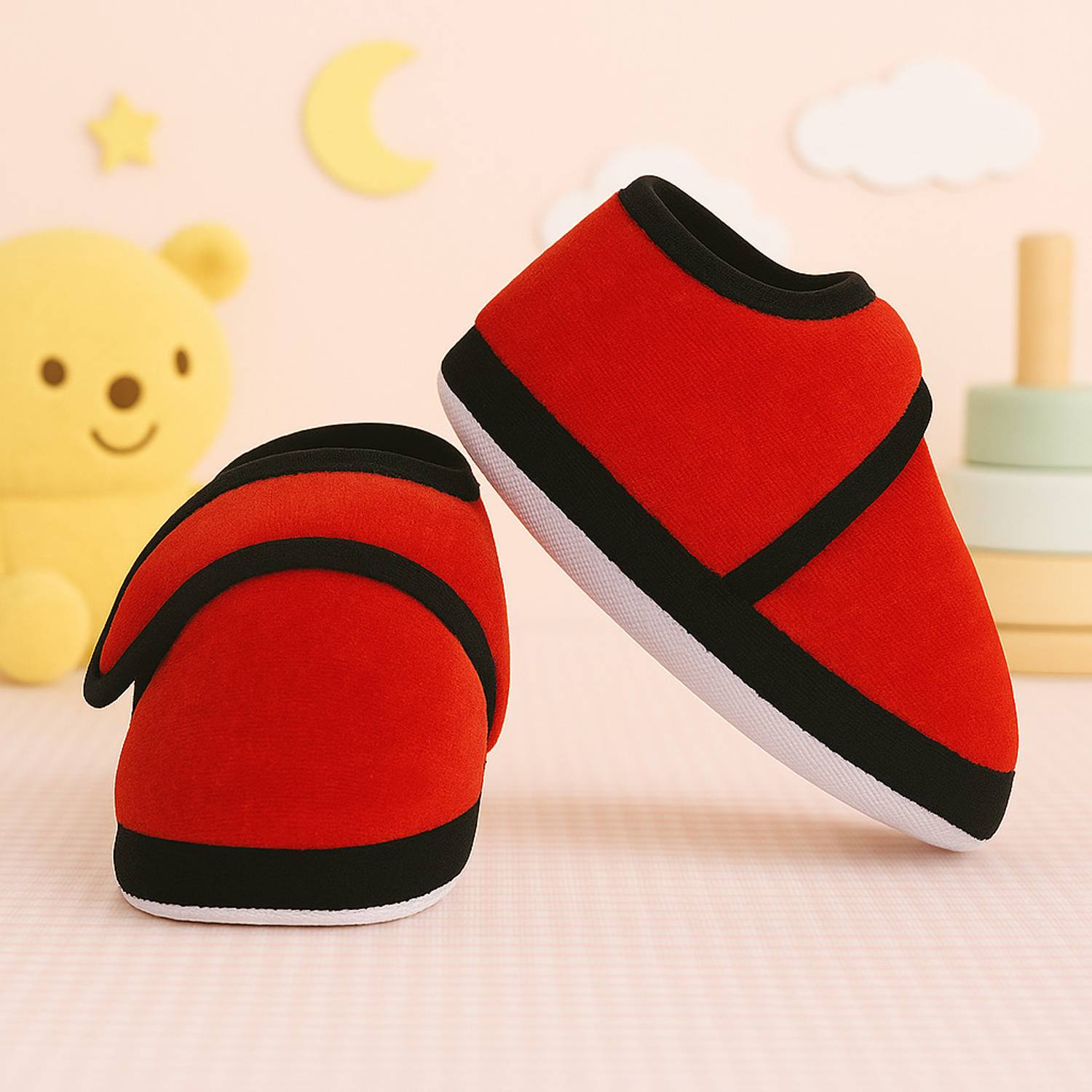 Billion 0 To 9 Months Baby Boys & Baby Girls Cute Soft Velvet Cotton Pre-Walker Booties