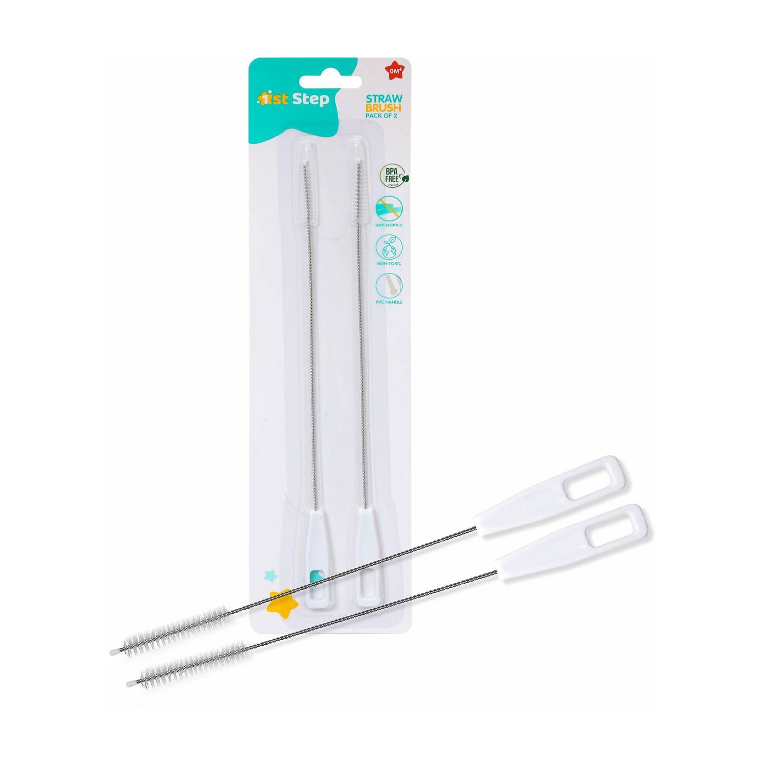 1st Step Straw Cleaner With Handle - Pack Of 2