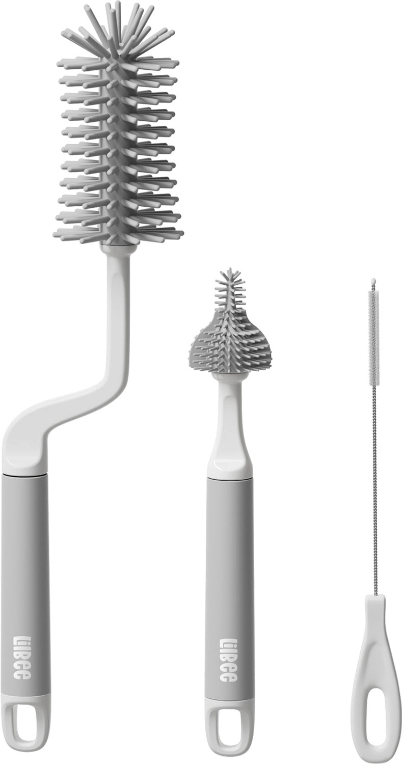 Image of lilbee Baby Bottle Cleaning Brush Set