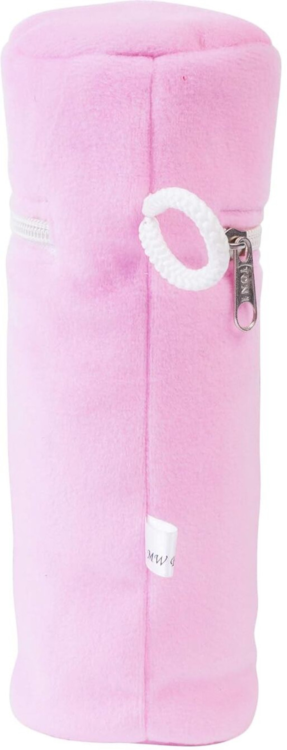Image of MW PRINTS Soft Plush Baby Milk Feeding Bottle Cover With Easy To Hold Strap(130 ML-250 ML)