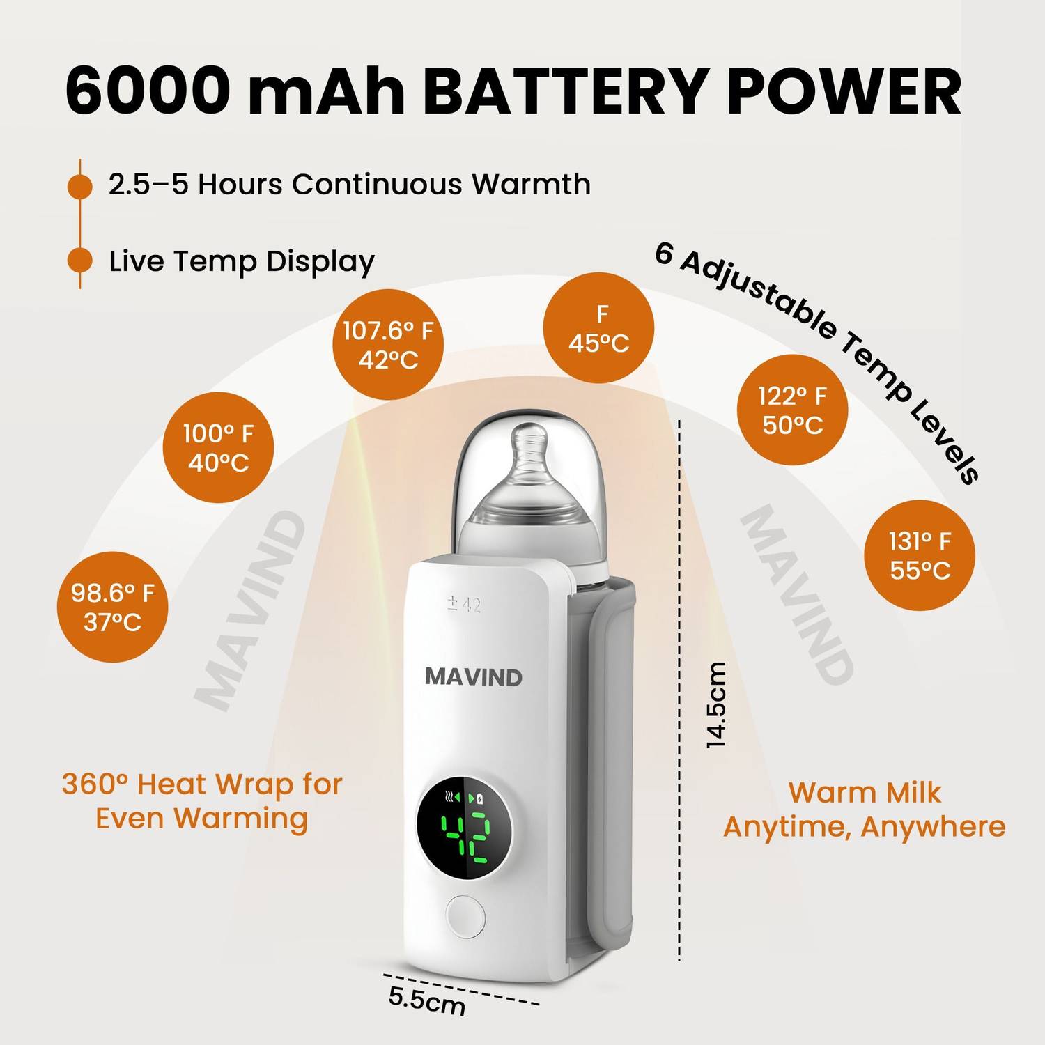 mavind Portable Warmer Bottle - Image 3