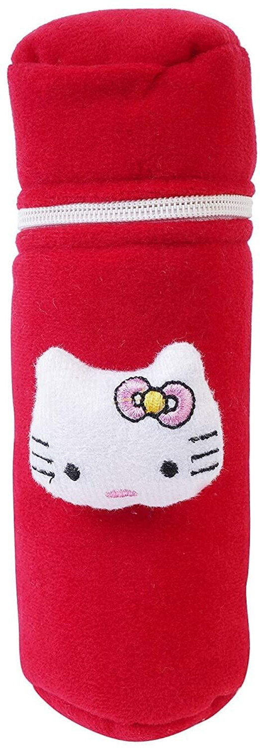 Image of MW PRINTS Soft Plush Baby Milk Feeding Bottle Cover With Easy To Hold Strap(130 ML-250 ML)