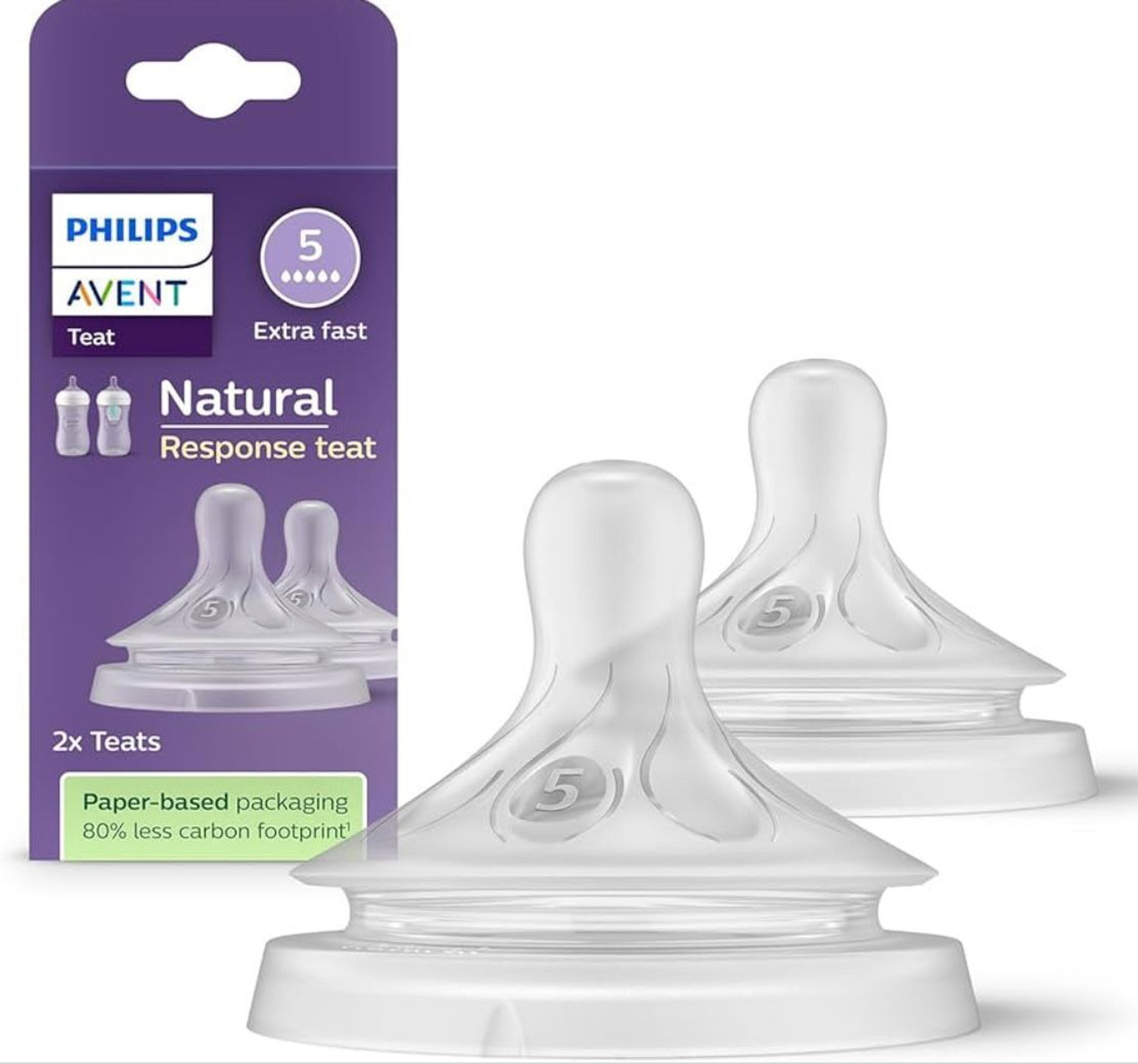 Image of Philips Avent Natural 6M+(SCY965 /02) veer s Fast Flow Nipple