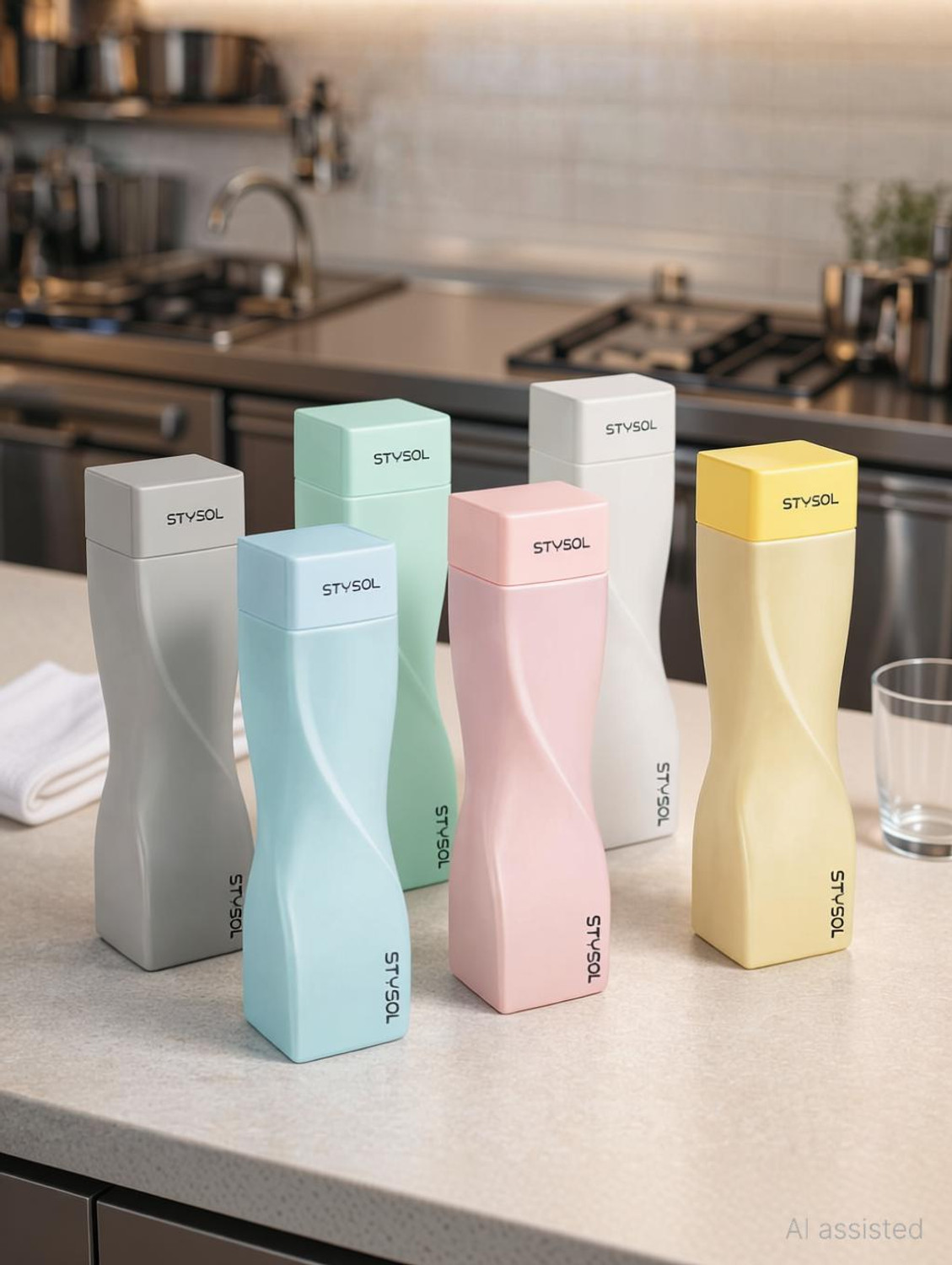 Image of Stysol Water Bottle for Fridge, for Home, Office, Gym & School Boy 1000 ml Plastic Bottle