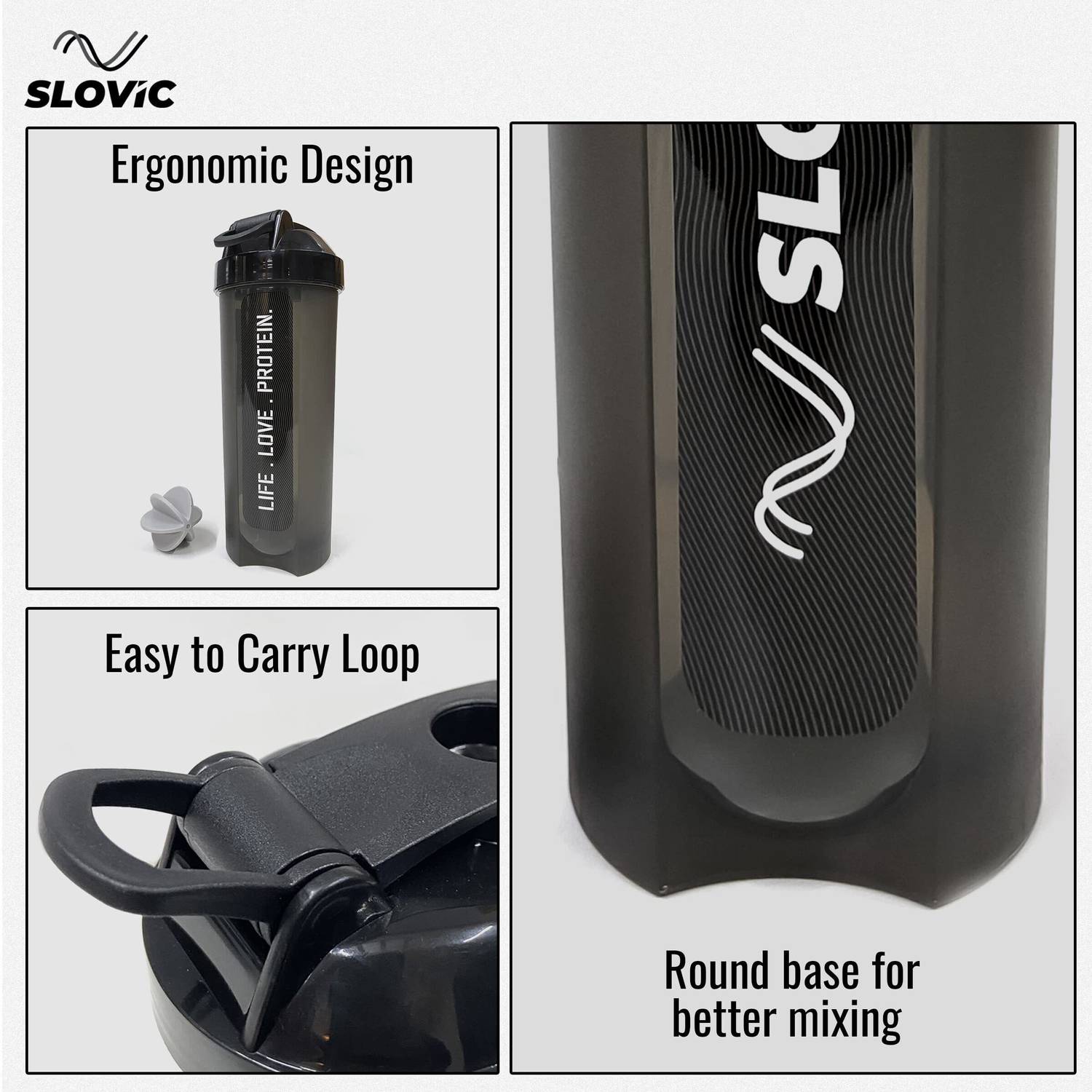 SLOVIC Leak-Proof Gym Protein Shaker 700 ml - Image 4