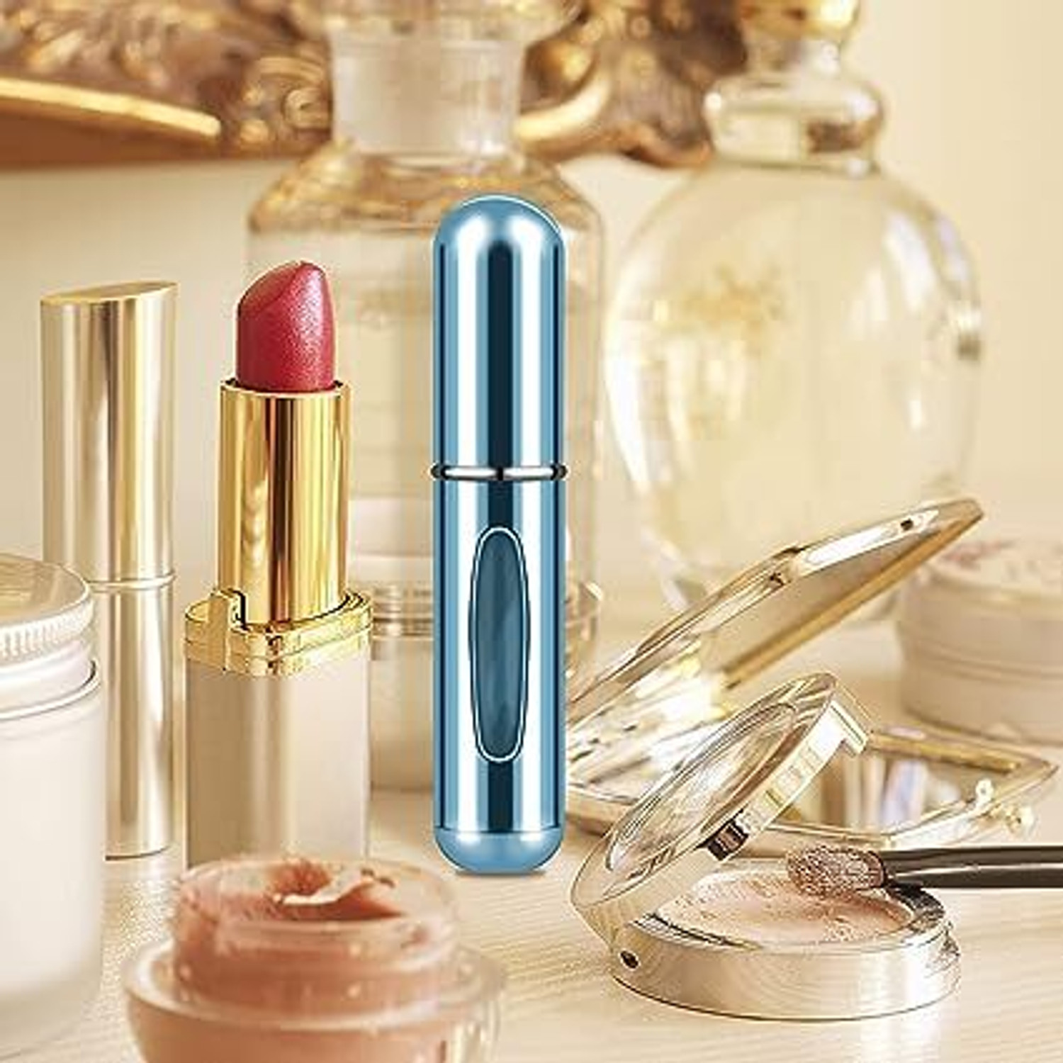 Image of KRIVAENTERPRIS Portable Mini Refillable Perfume Atomizer Bottle 5000 ml Plastic Spray Bottle