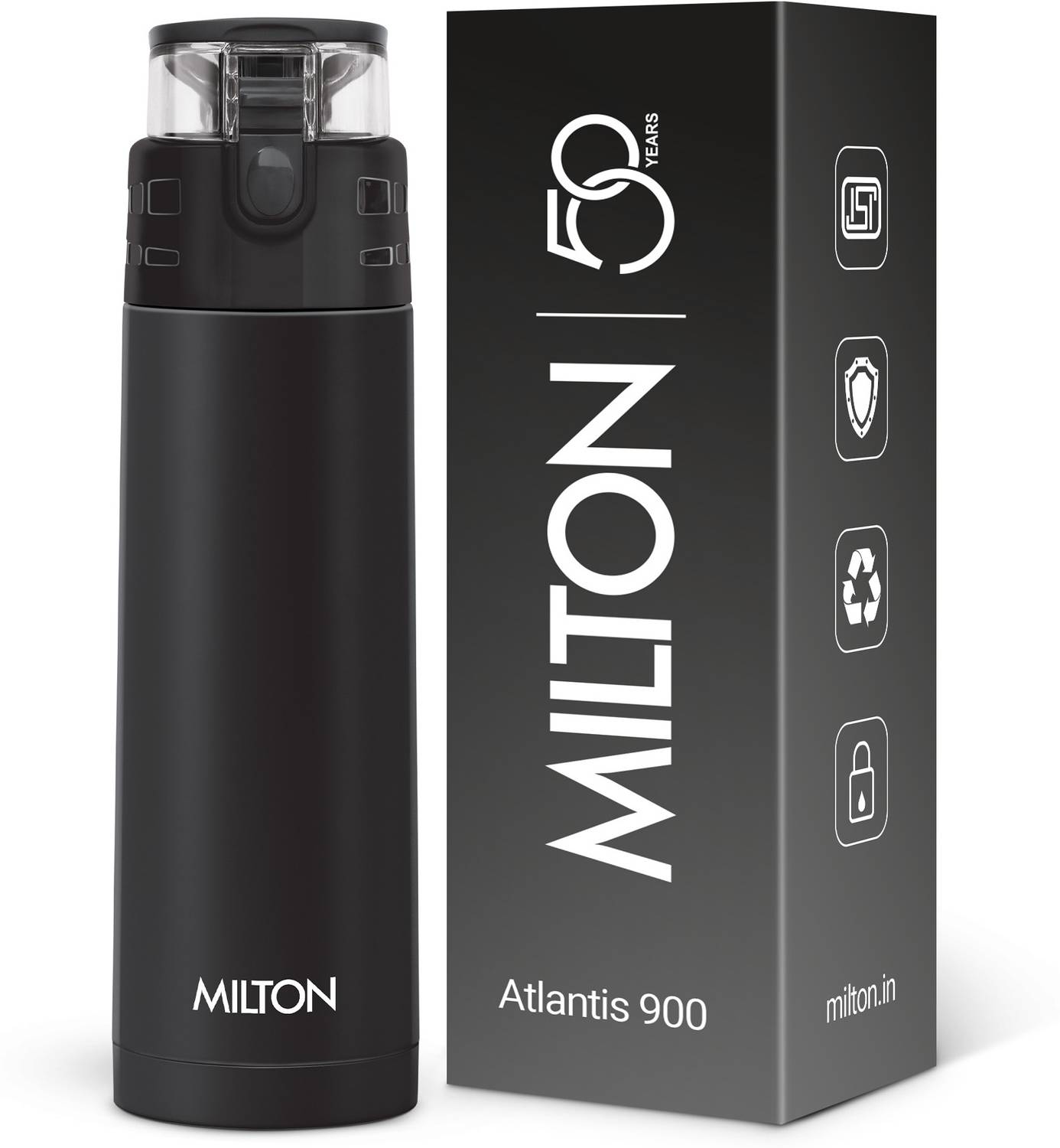 MILTON Atlantis 900 750ml Steel Flask - Image 1
