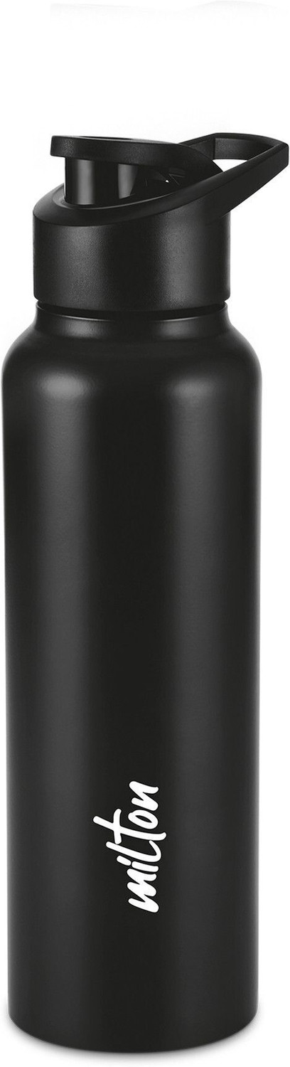 Image of MILTON Torino 750 Stainless Steel Water Bottle Leak Proof, ISI Certified, 750 ml, Black 750 ml Stainless Steel Bottle