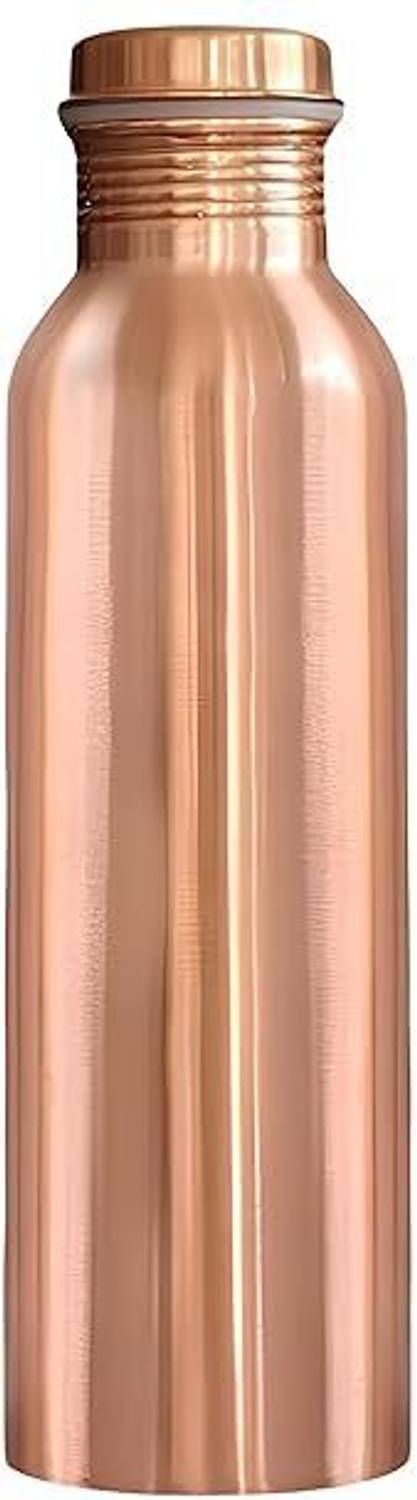 bottlewala Pure Copper Water Bottle No Joint 1 Liter| Water Bottle 1000 ml Copper Bottle