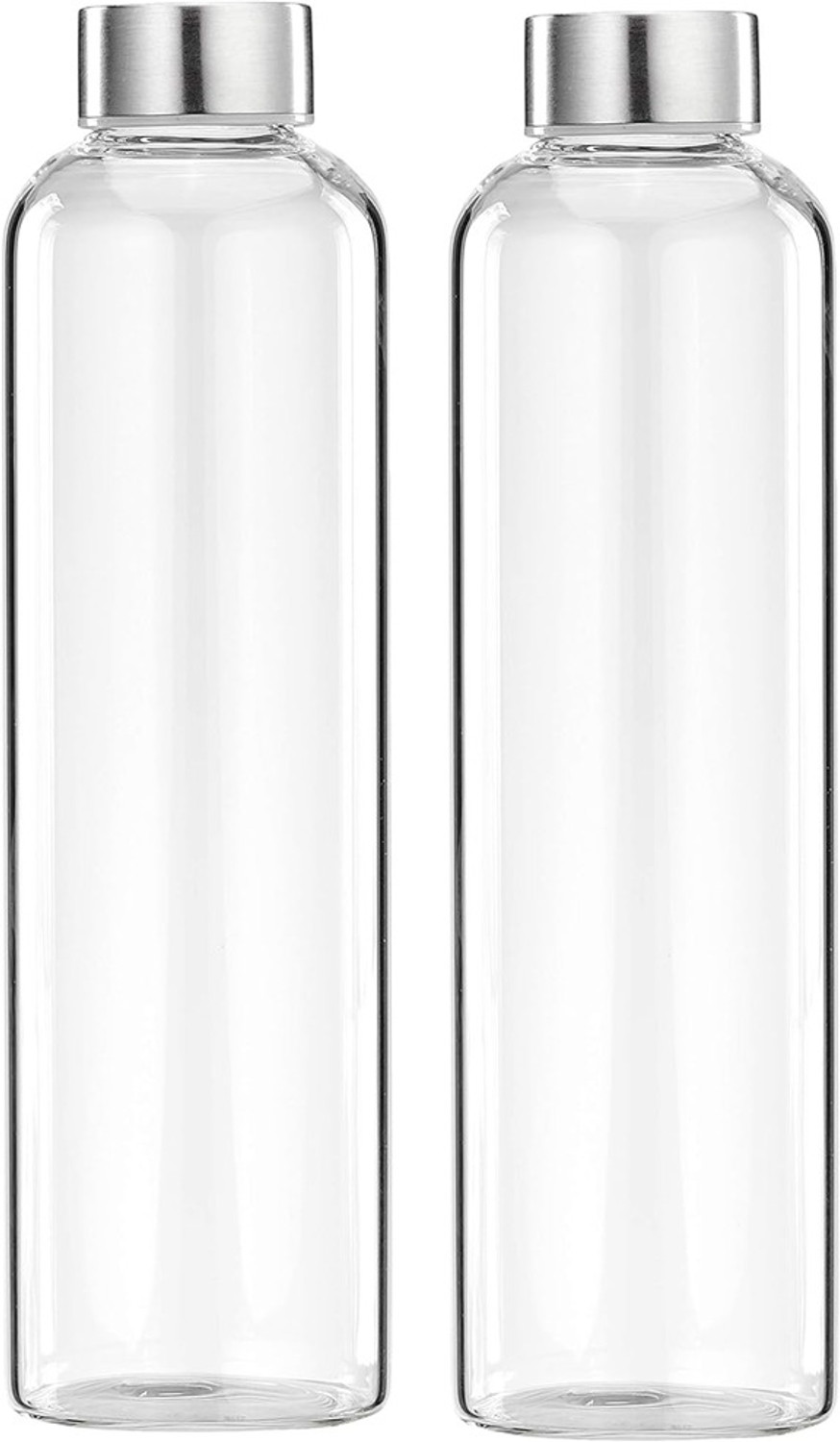 Image of MILTON Costa 1000 | Transparent bottle | PET Bottle | Rust proof | Leakproof | BPA FREE 1000 ml Plastic Bottle (Pack of 1, Clear)