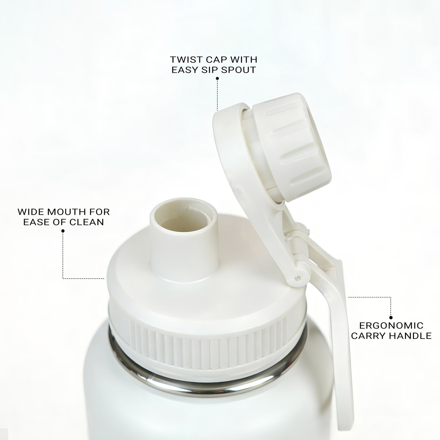 Image of MUSCLEBLAZE Stainless Steel Vacuum Insulated Water Bottle 1000 ml Stainless Steel Bottle