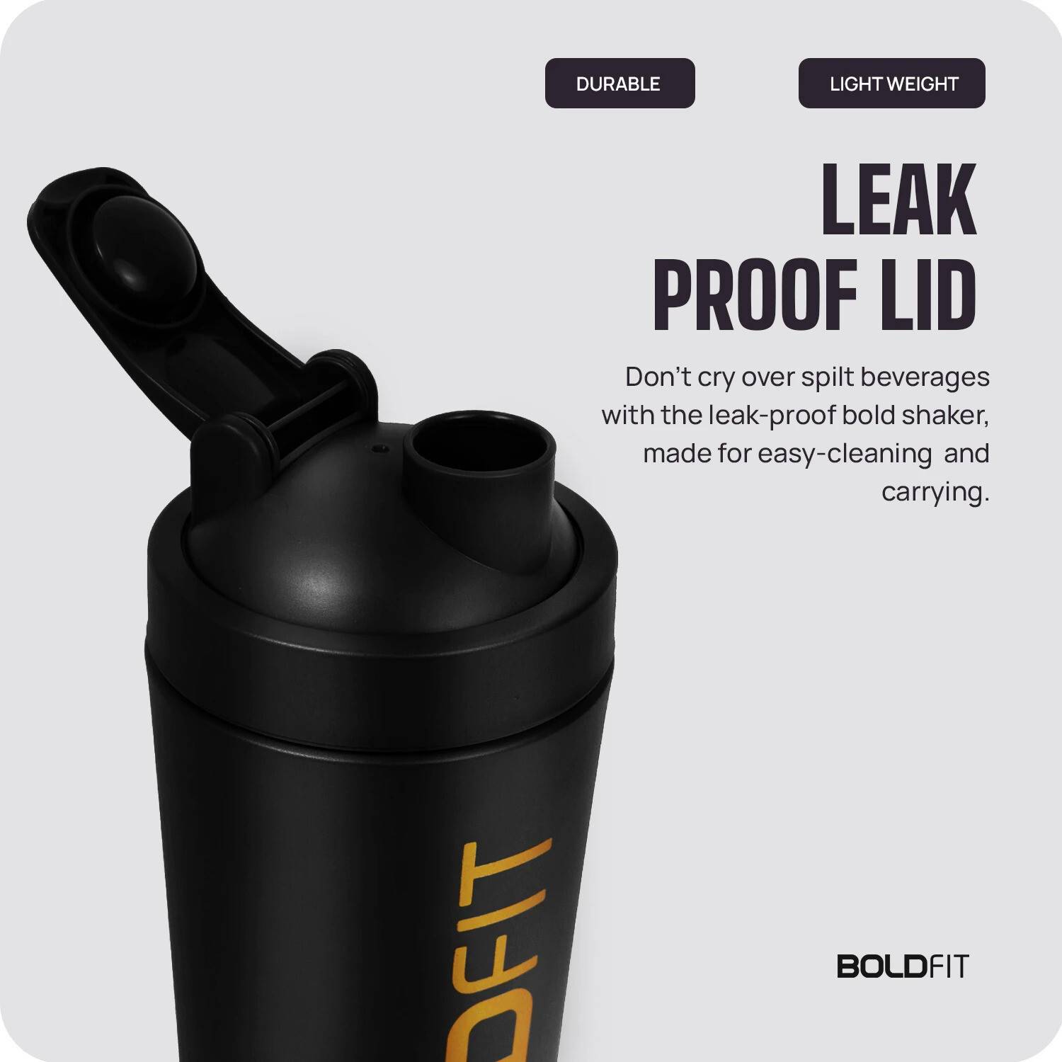 BOLDFIT Gym Bottle 700 ml Shaker - Image 4