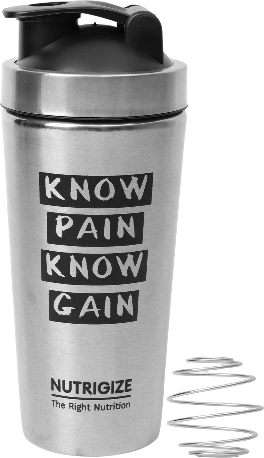 Image of Nutrigize Stainless Steel Shaker Bottle for Gym | Leak Proof | Shaker Bottle Steel 739 ml Steel Shaker