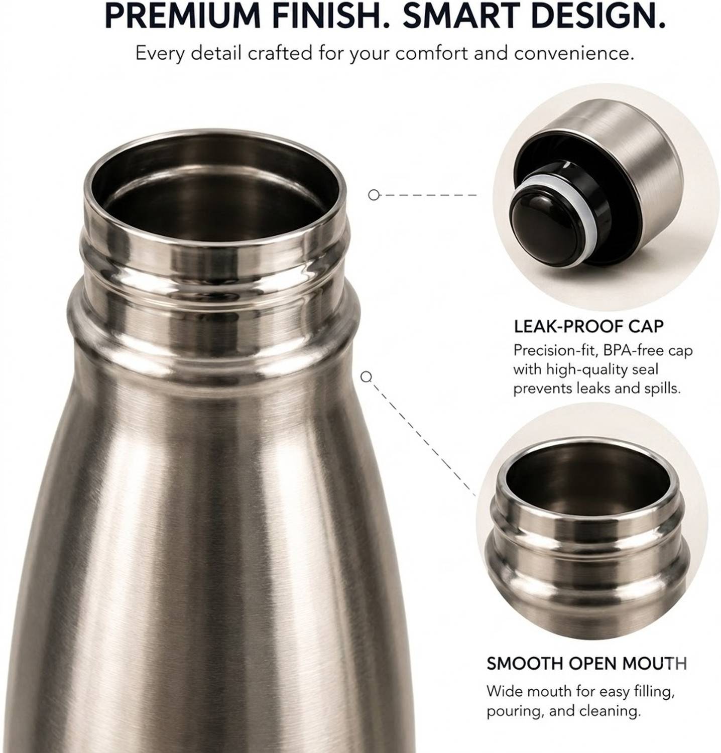 homecyra 24Hr Insulated Water Bottle 500ml - Image 3