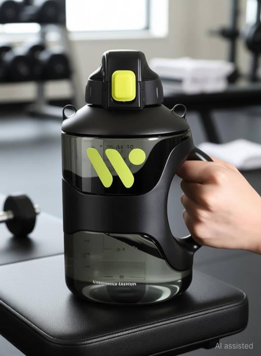 VARIYAENTERPRISE28 2200ml Silicone Sport Water Bottle