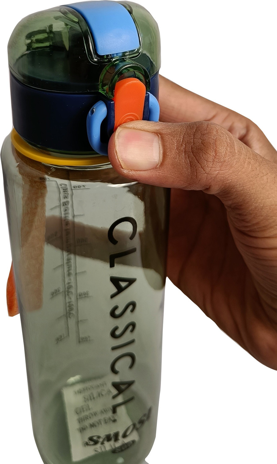 Image of Harvic Plastic Classic Water Bottle Flip Lock Cap, Lid With Kids 800 ml Plastic Bottle
