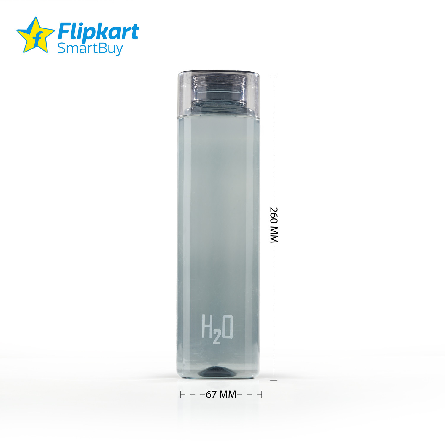 Image of Flipkart SmartBuy FS P03 BLACK SQUURE H2O WATER BOTTLE 1010 ml PET Bottle