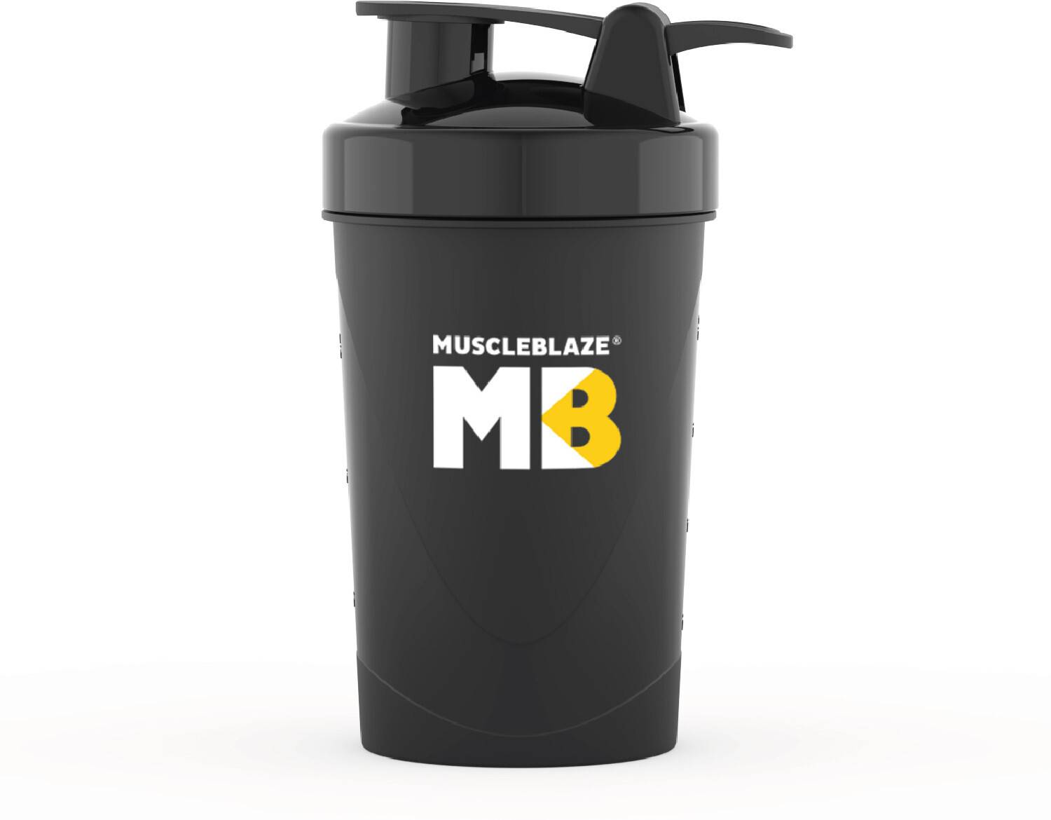 MUSCLEBLAZE Compact , Protein Bottle, Gym , 100% Leakproof 500 ml Plastic Shaker