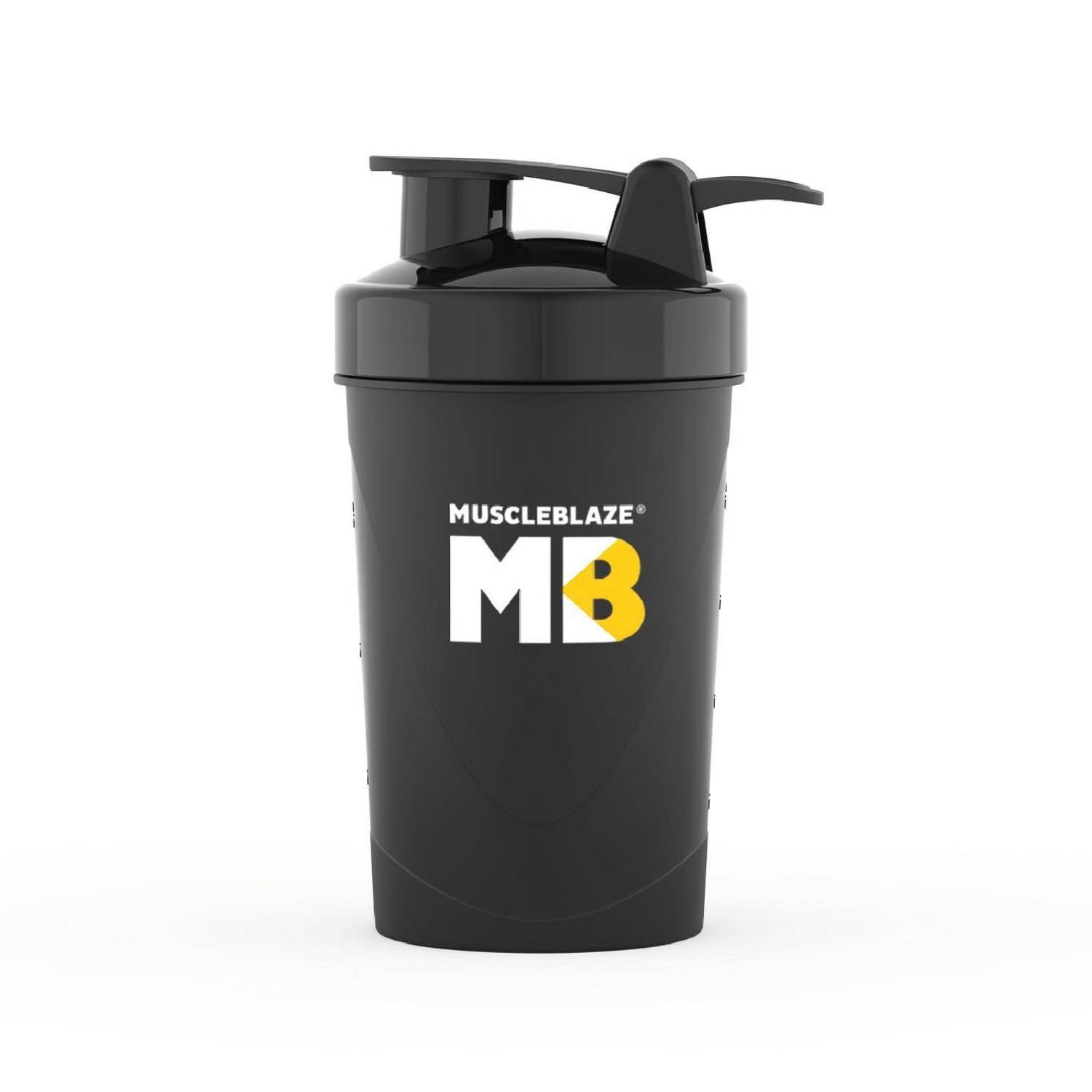 MUSCLEBLAZE Compact , Protein Bottle, Gym , 100% Leakproof 500 ml Plastic Shaker