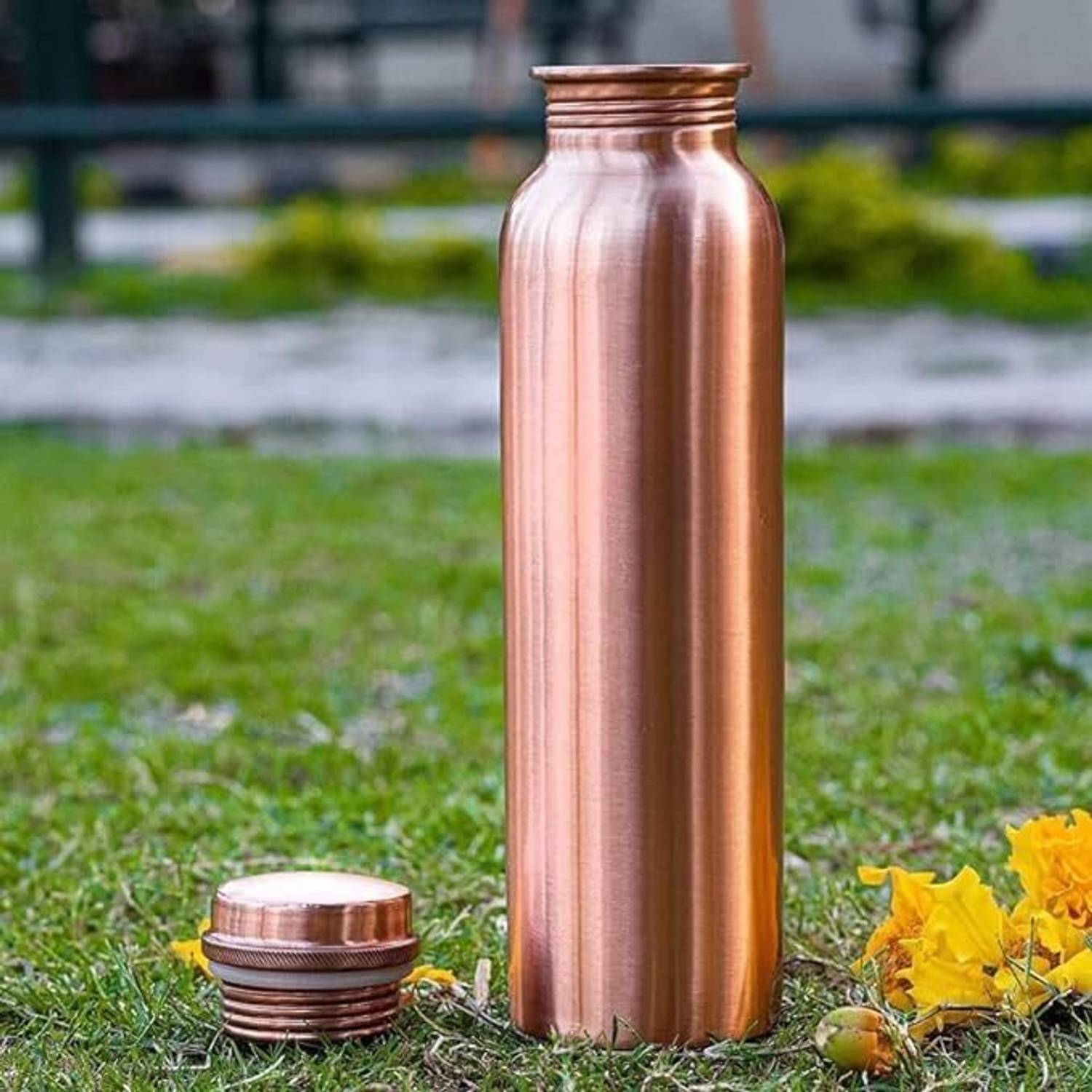 bottlewala Copper water bottle leak proof 1000 ml Copper Bottle